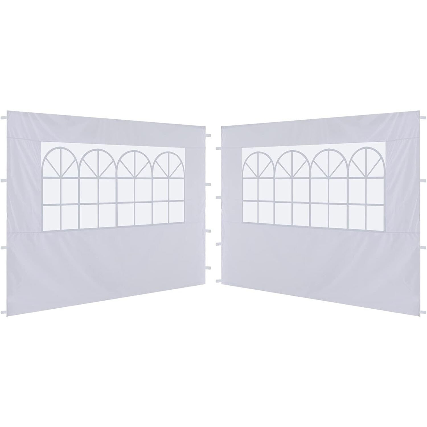 ABCCANOPY ABC-BK7XR-8PX ABCCANOY 2 Packs of 10X10 Canopy Sidewalls with Church White