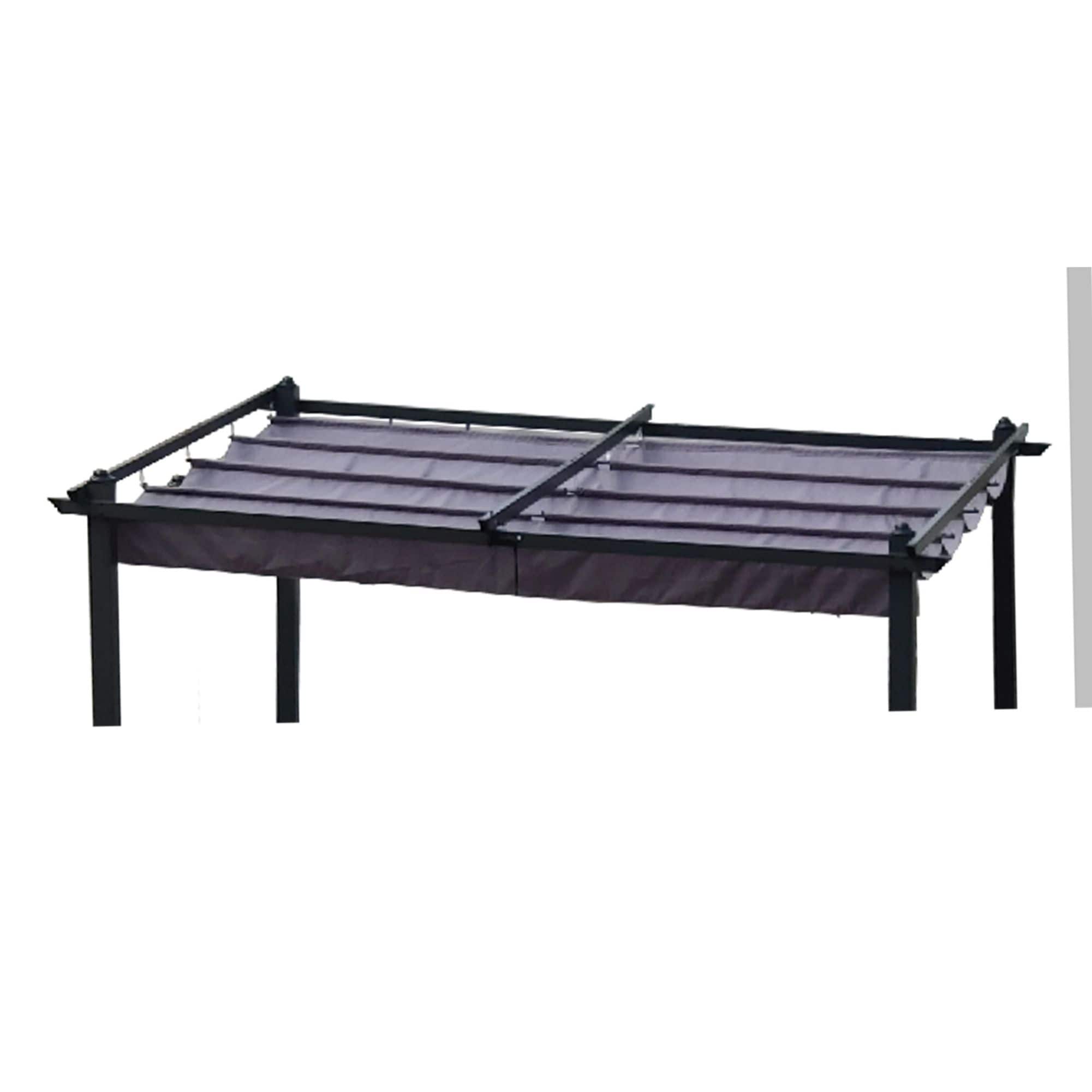 Siavonce ZX-972289 8.08-ft x 8.04-ft Gray Gazebo replacement canopy top