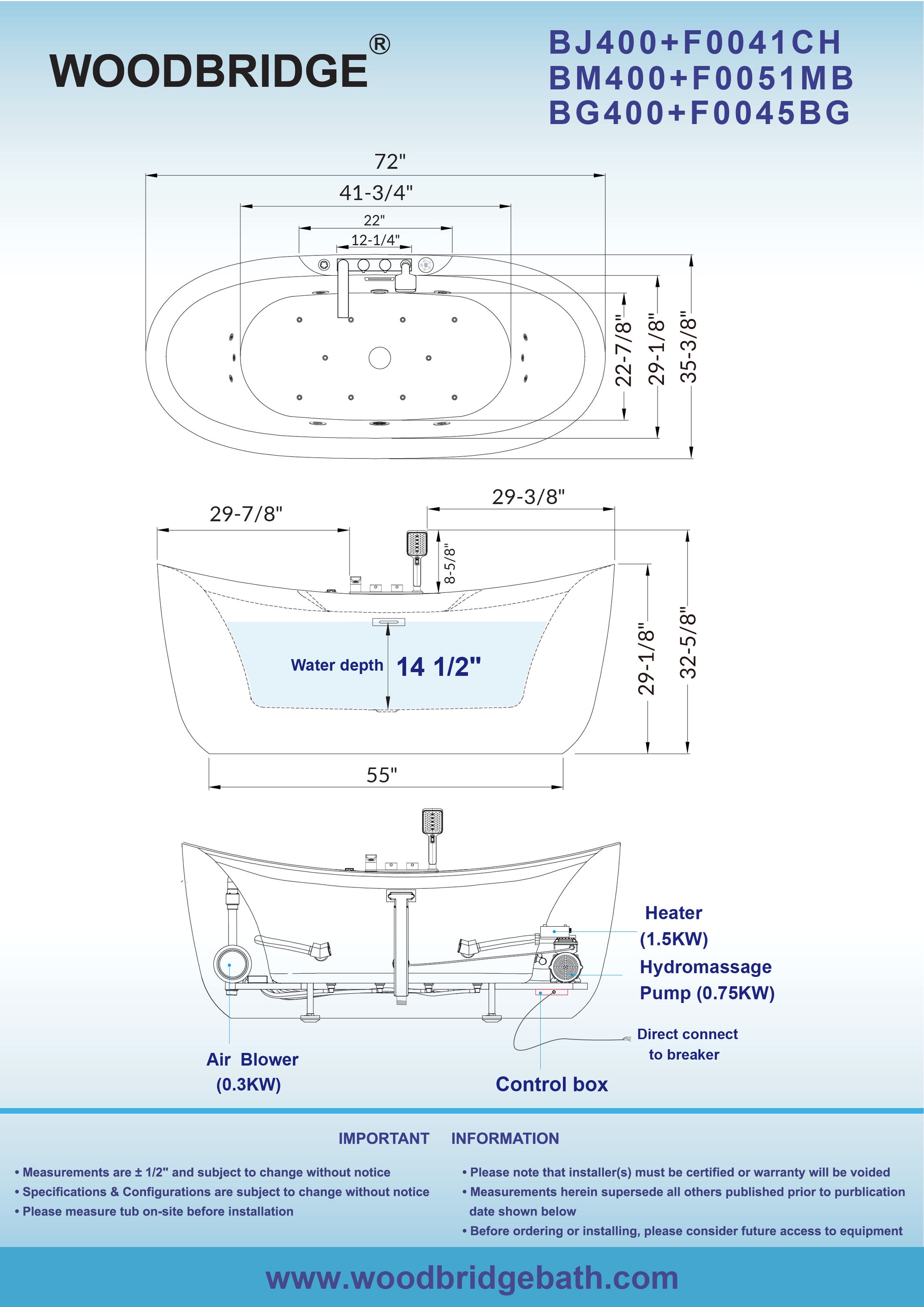 Woodbridge LB607 bathtubs - View #17
