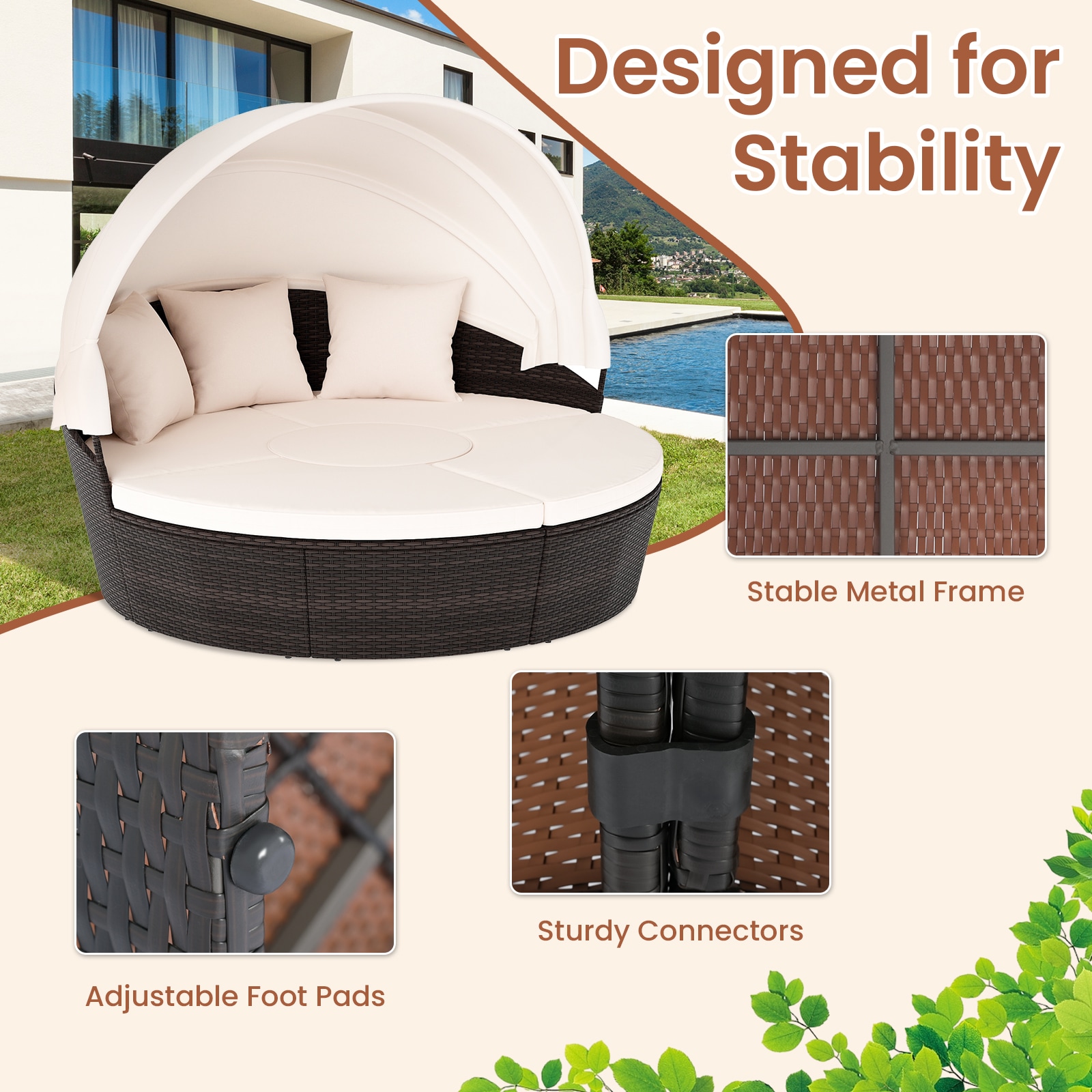  AA590WH Patio-Sofas-Daybeds - View #5