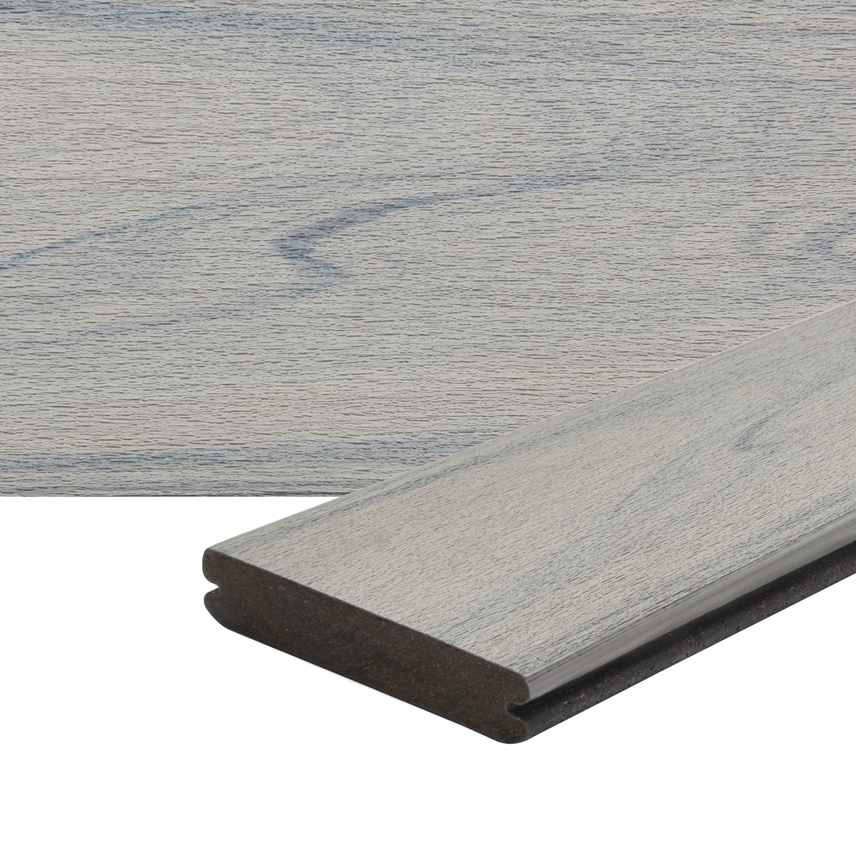 Trex RN010612TLG01 Transcend Lineage 1-in x 6-in x 12-ft Rainier Grooved Composite Deck board