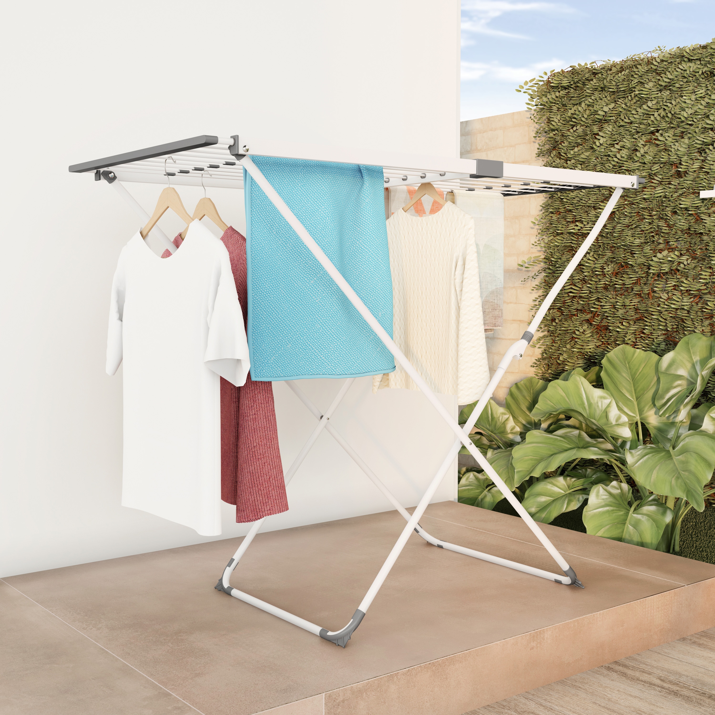 Hastings Home 1-Tier 22-in Plastic Drying Rack at