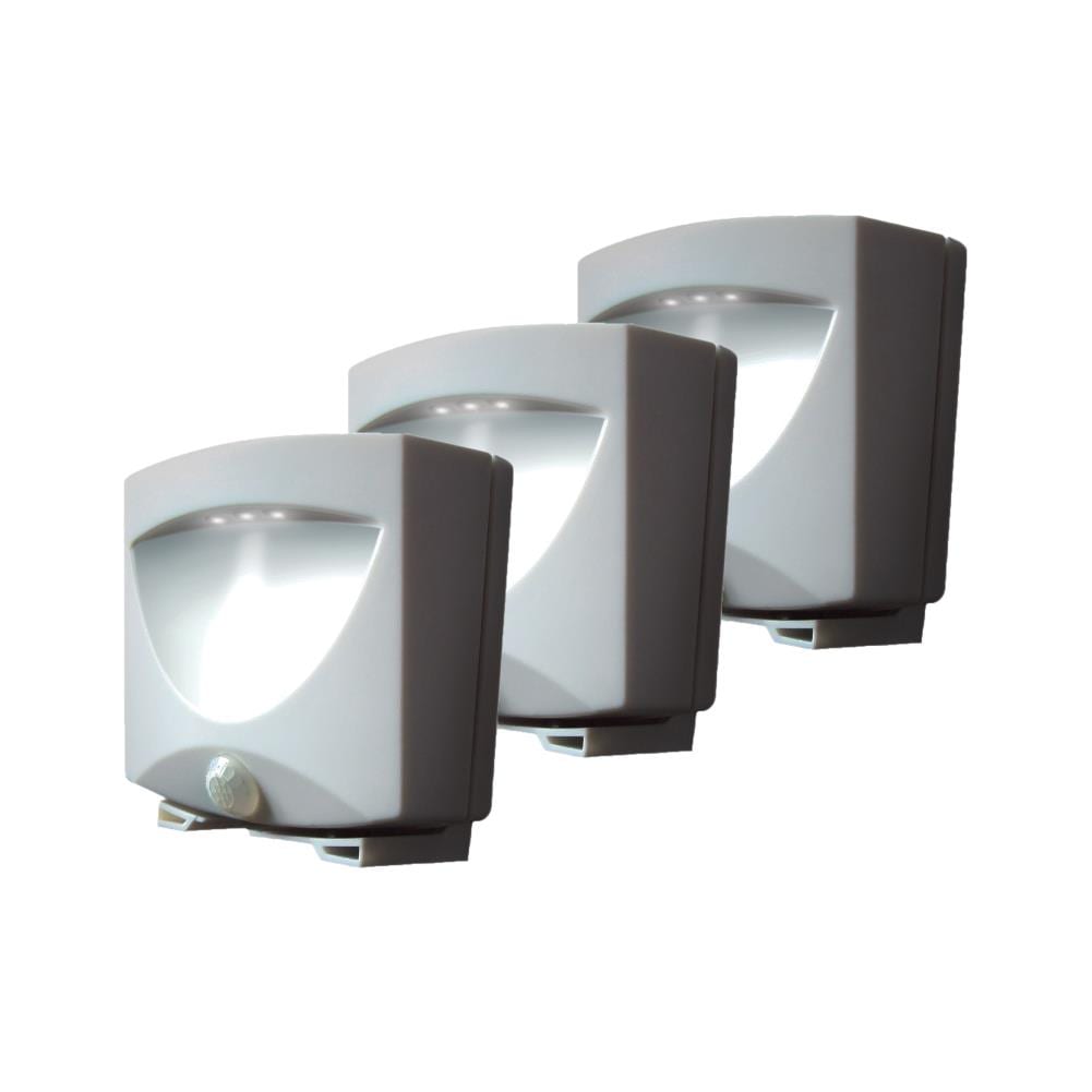MAXSA Innovations 43341 3 -Pack MAXSA White LED Motion Sensor Auto On/Off Night Light