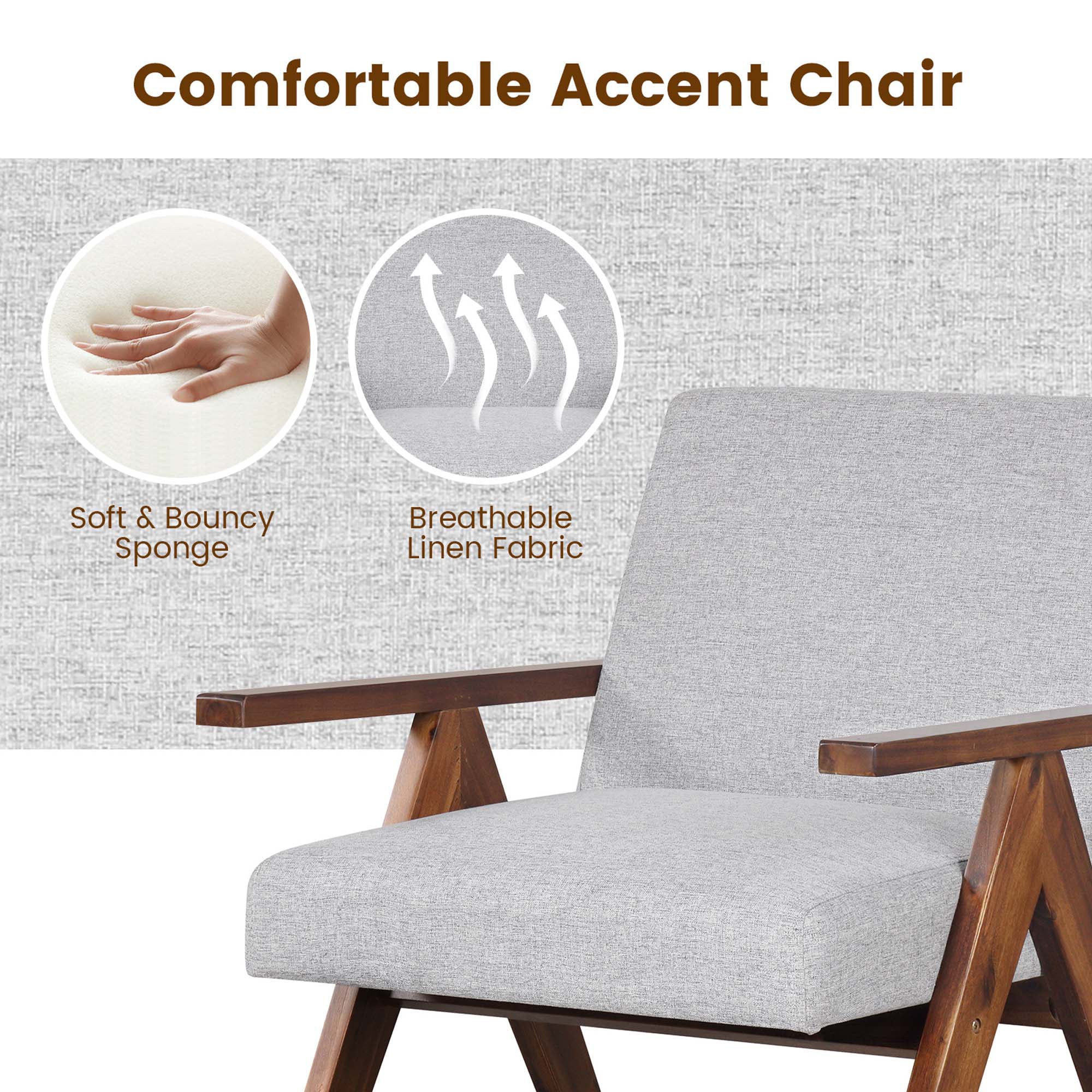 Costway HCST01088 chairs - View #4