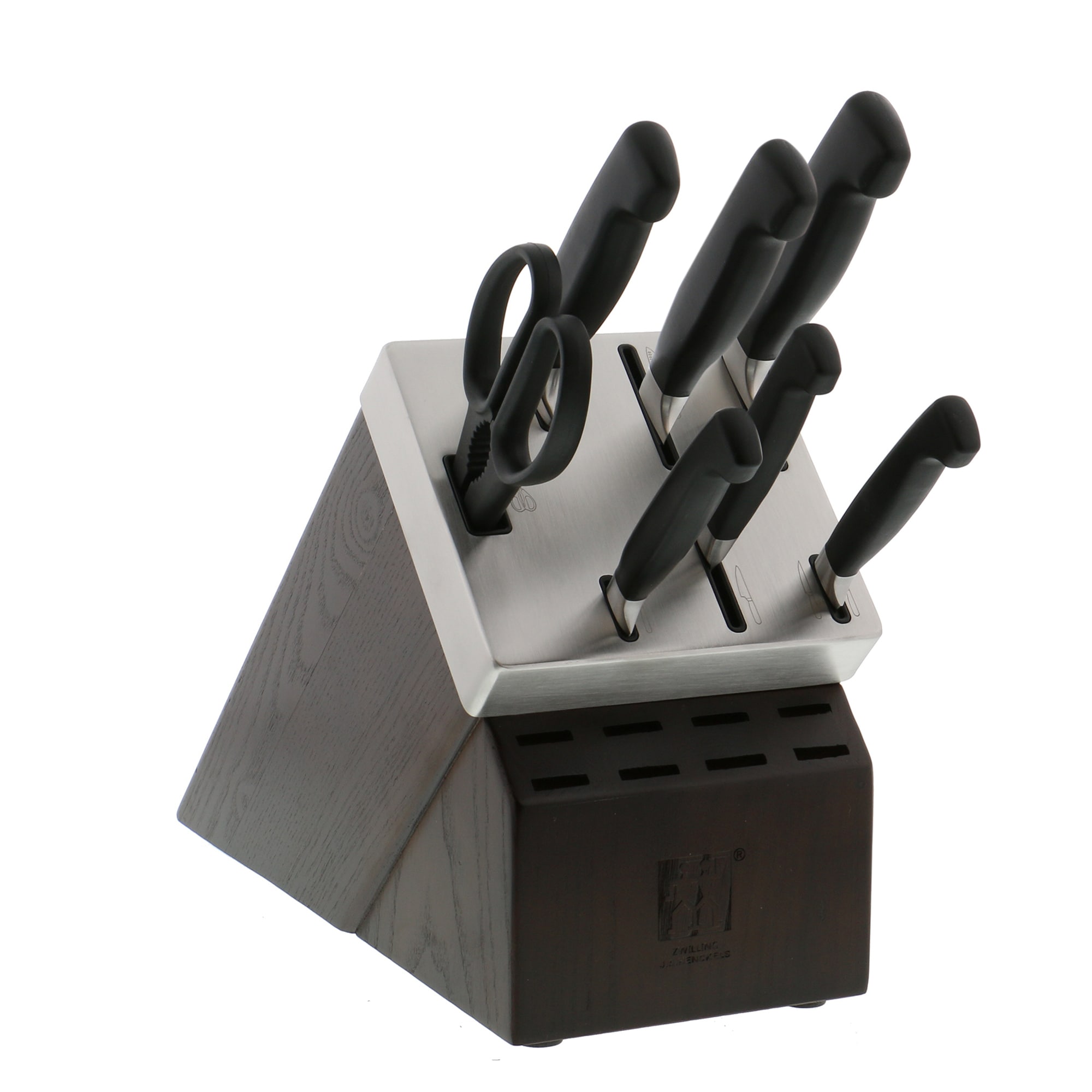 Henckels Stainless Steel Forged Generation Knife Block Set, Ergonomic Grip,  14-pc