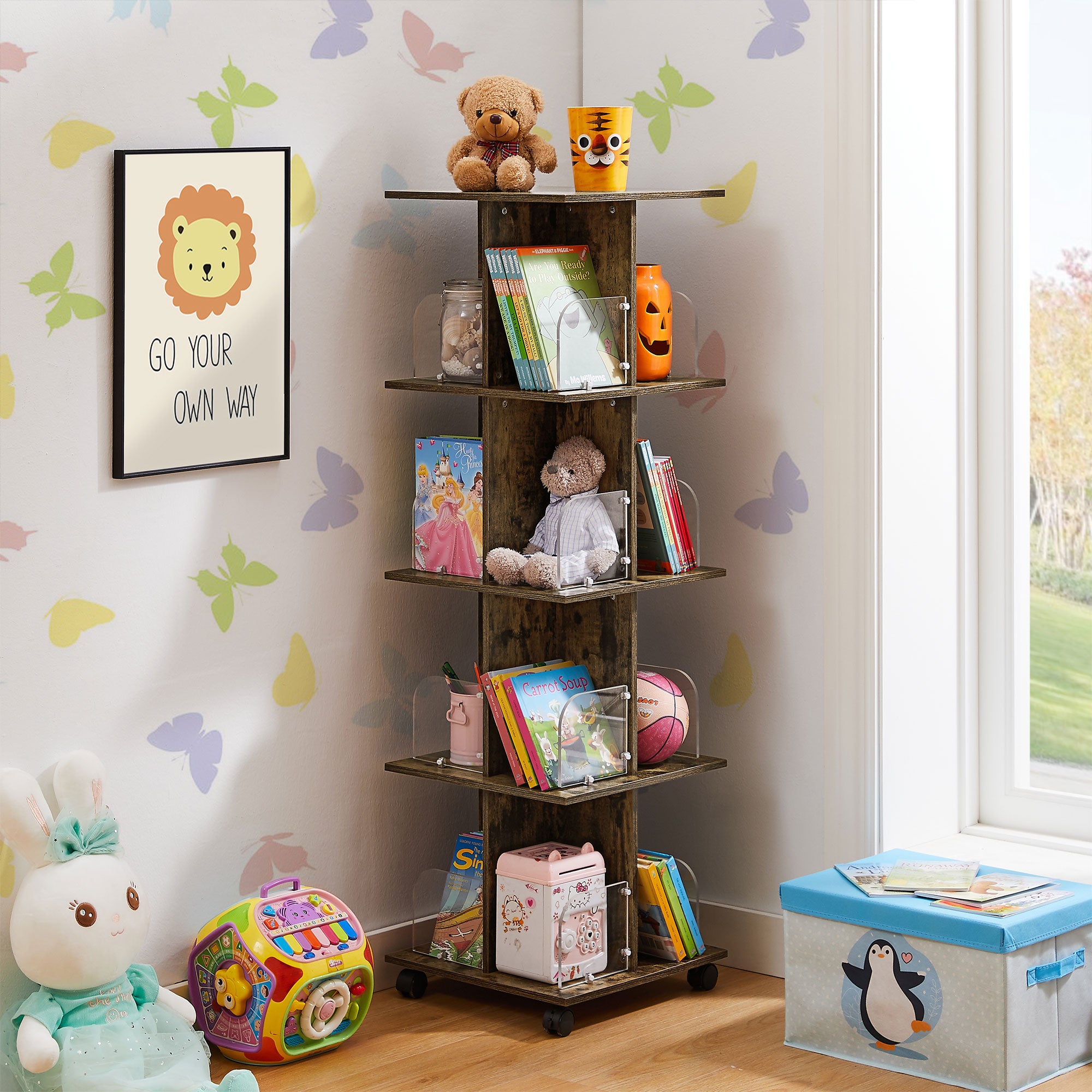 Vecelo LOE-B13-BRN bookcases - View #2