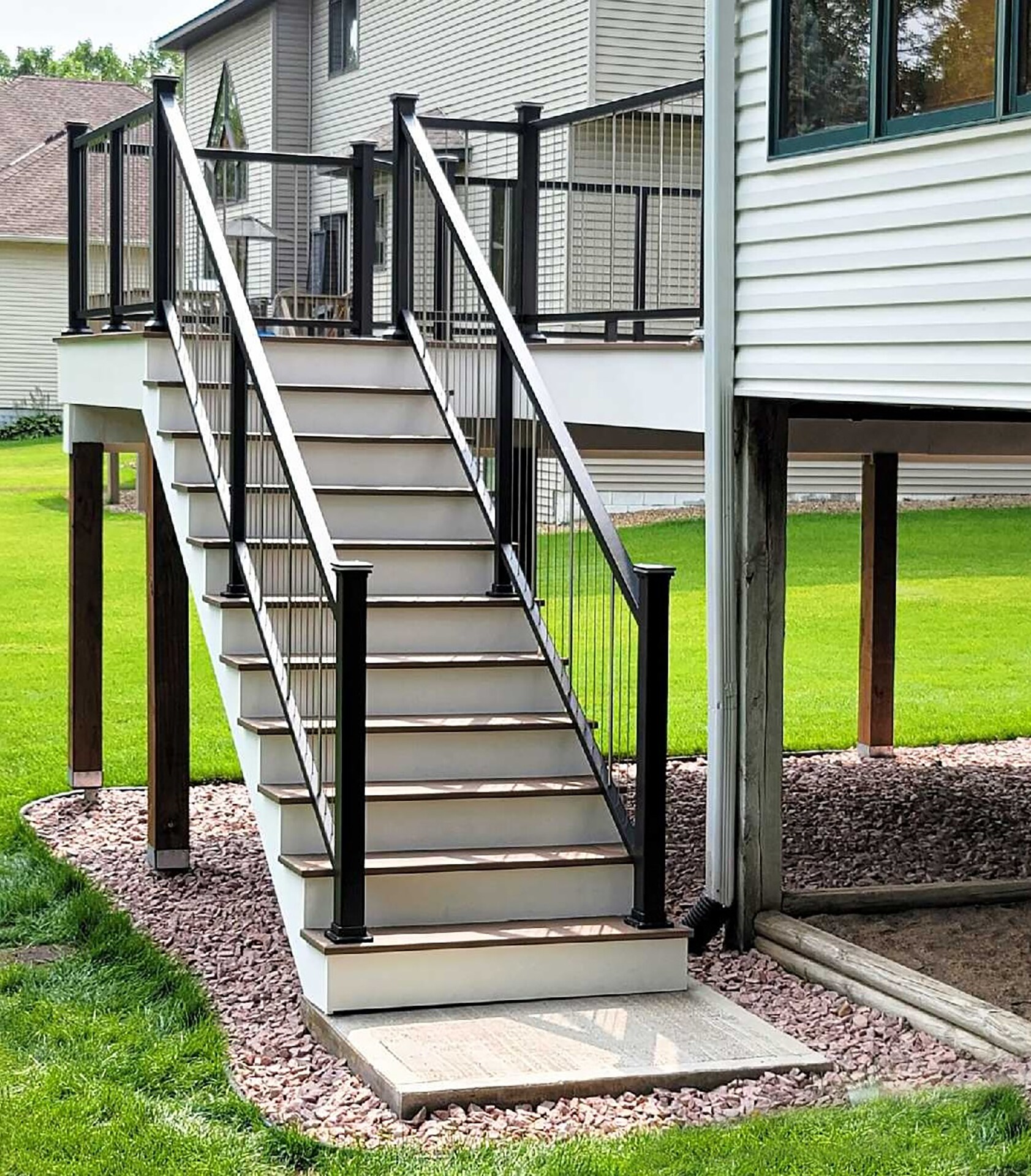 possible stair railings | Interior stair railing, Cable stair railing,  Interior stairs