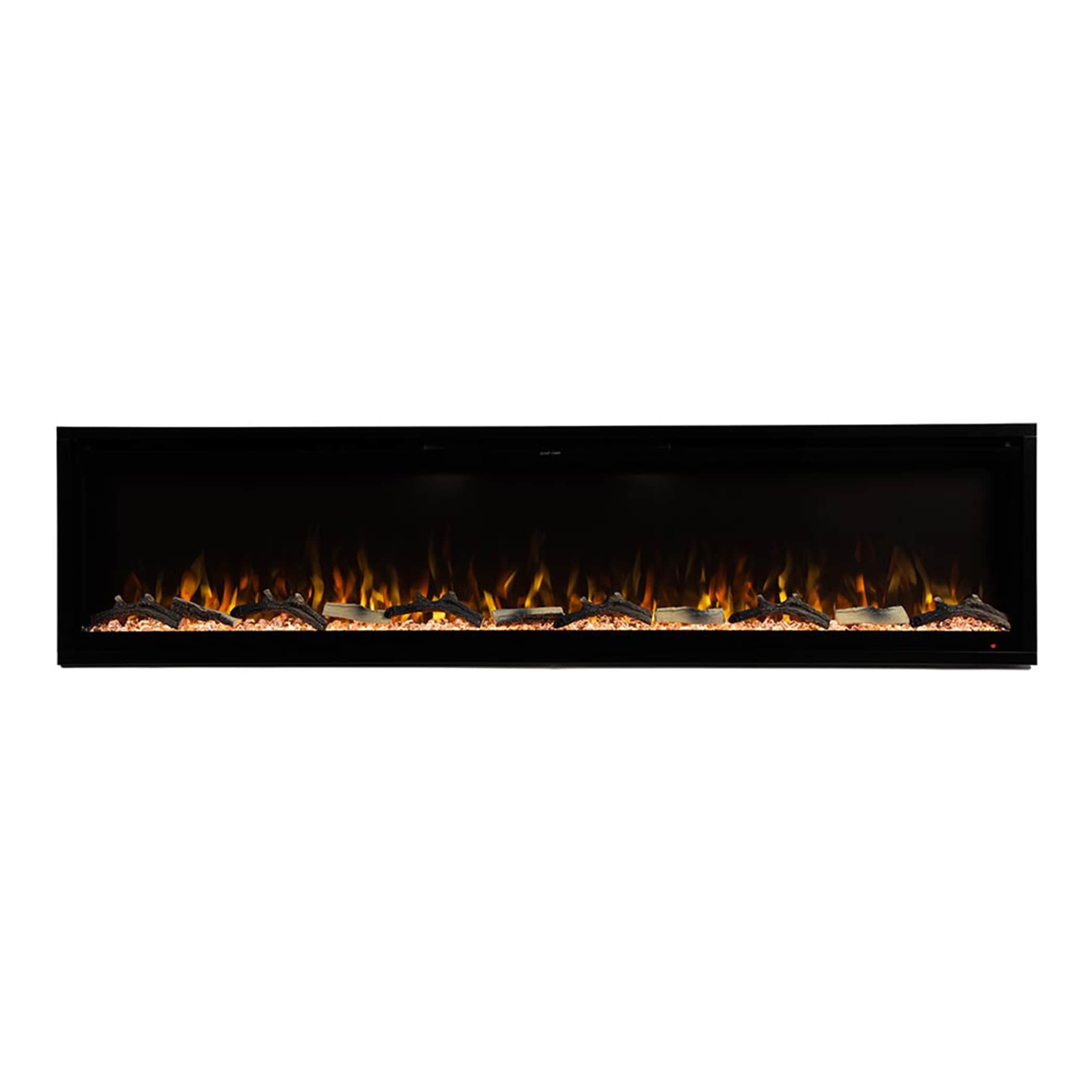 Modern Ember ME-SL72 72-in W Aerus Wall mount Infrared quartz Wall-mount Electric Fireplace with Remote Control Included