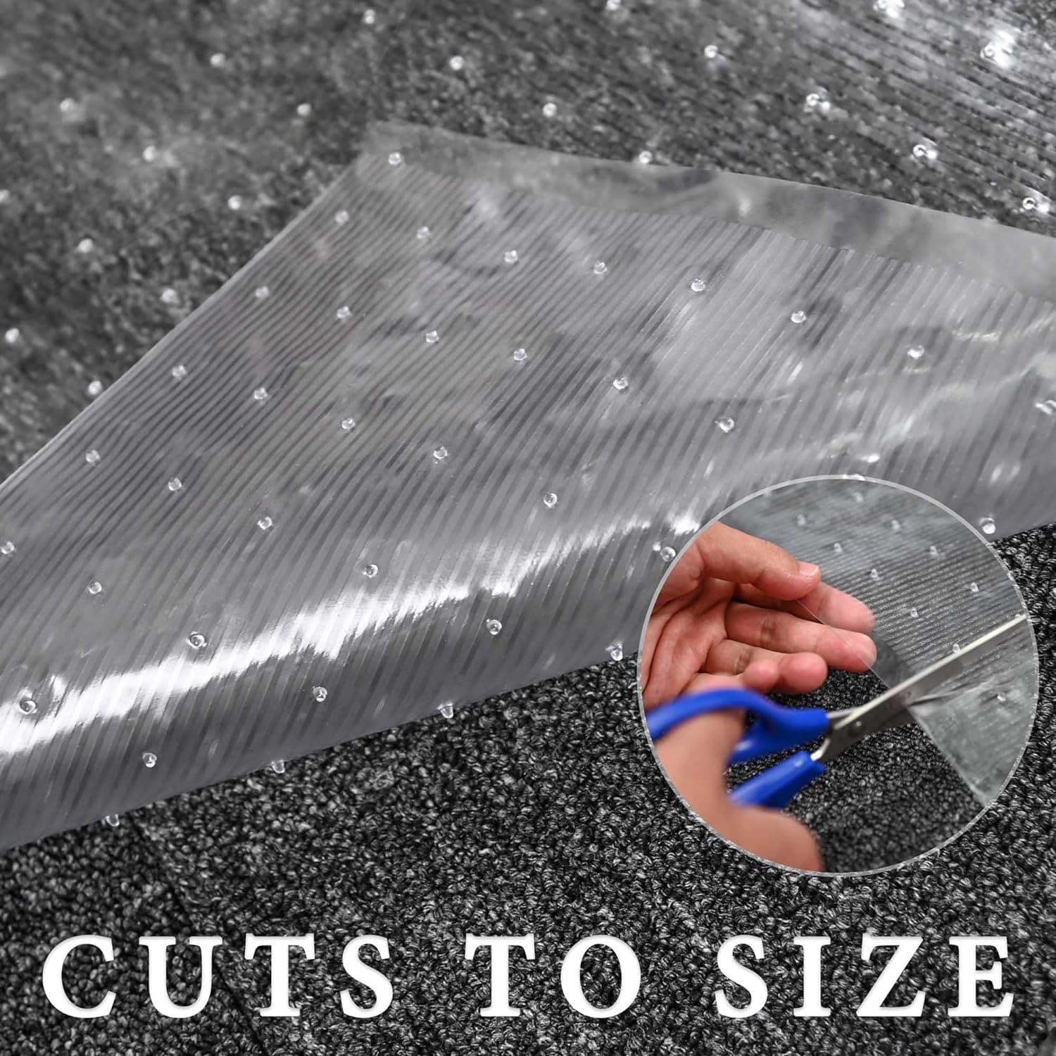 Project Source 2-ft x 12-ft Clear PVC Rectangular Indoor Decorative Runner Mat