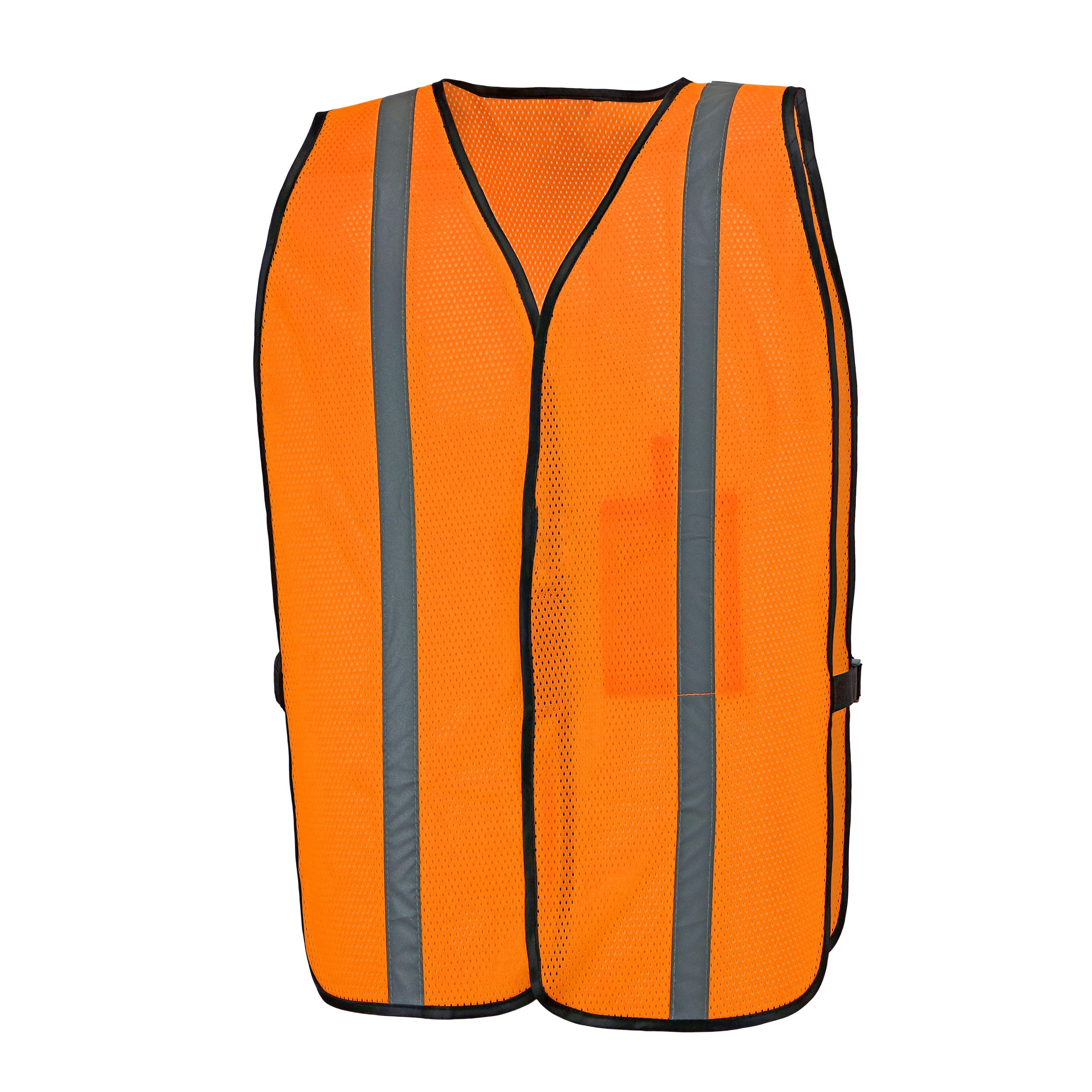 Shop Mer MER Safety High Visibility Reflective Work Vest With Pocket,  Orange