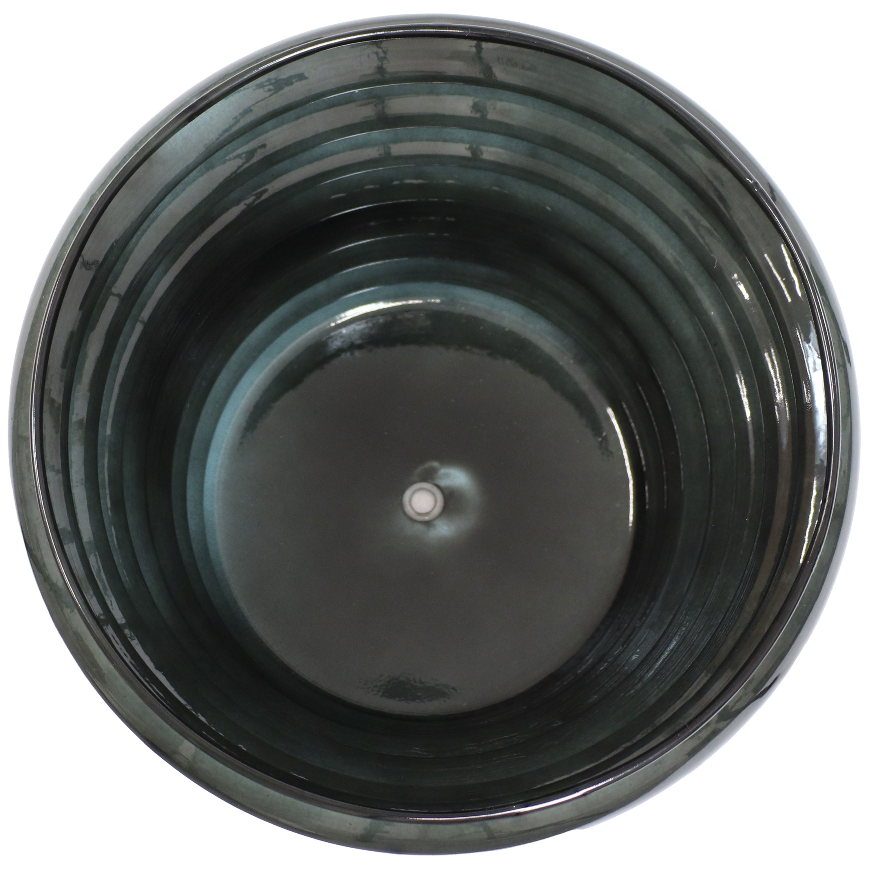 Molly 12.5" Juniper Glaze Metal Planter Set of 2