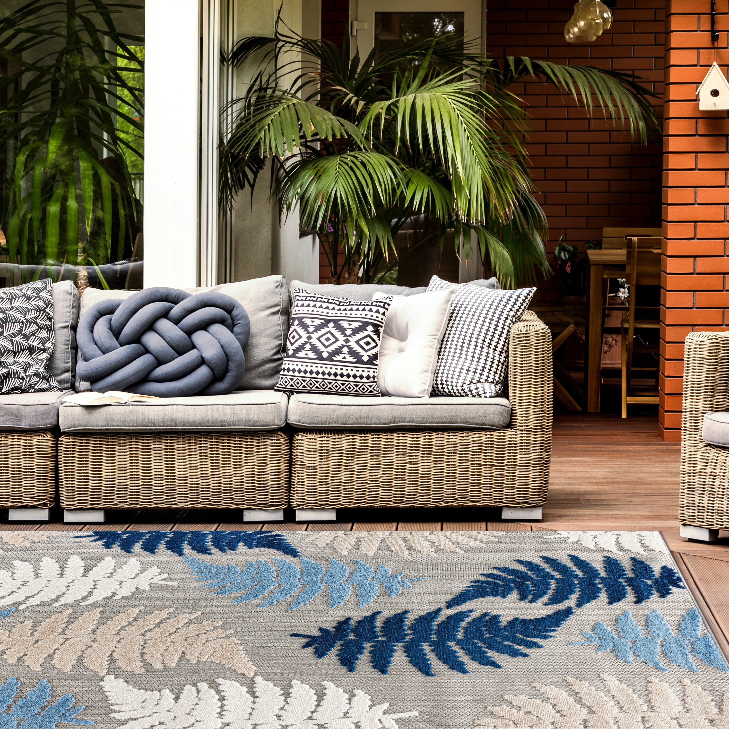 World Rug Gallery 5551BLUE8X10 rugs - View #4