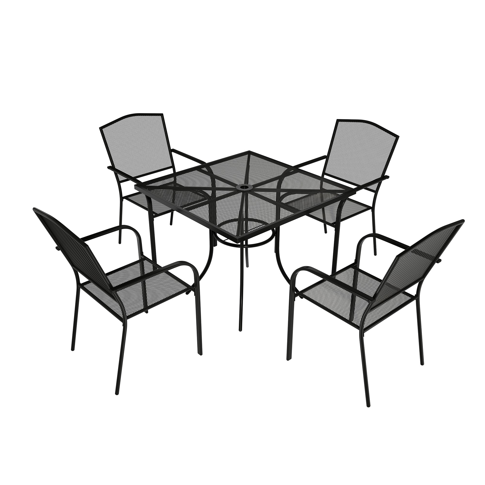 Boyel Living BL-07SL4C1TSQBL Patio-Dining-Sets - View #2