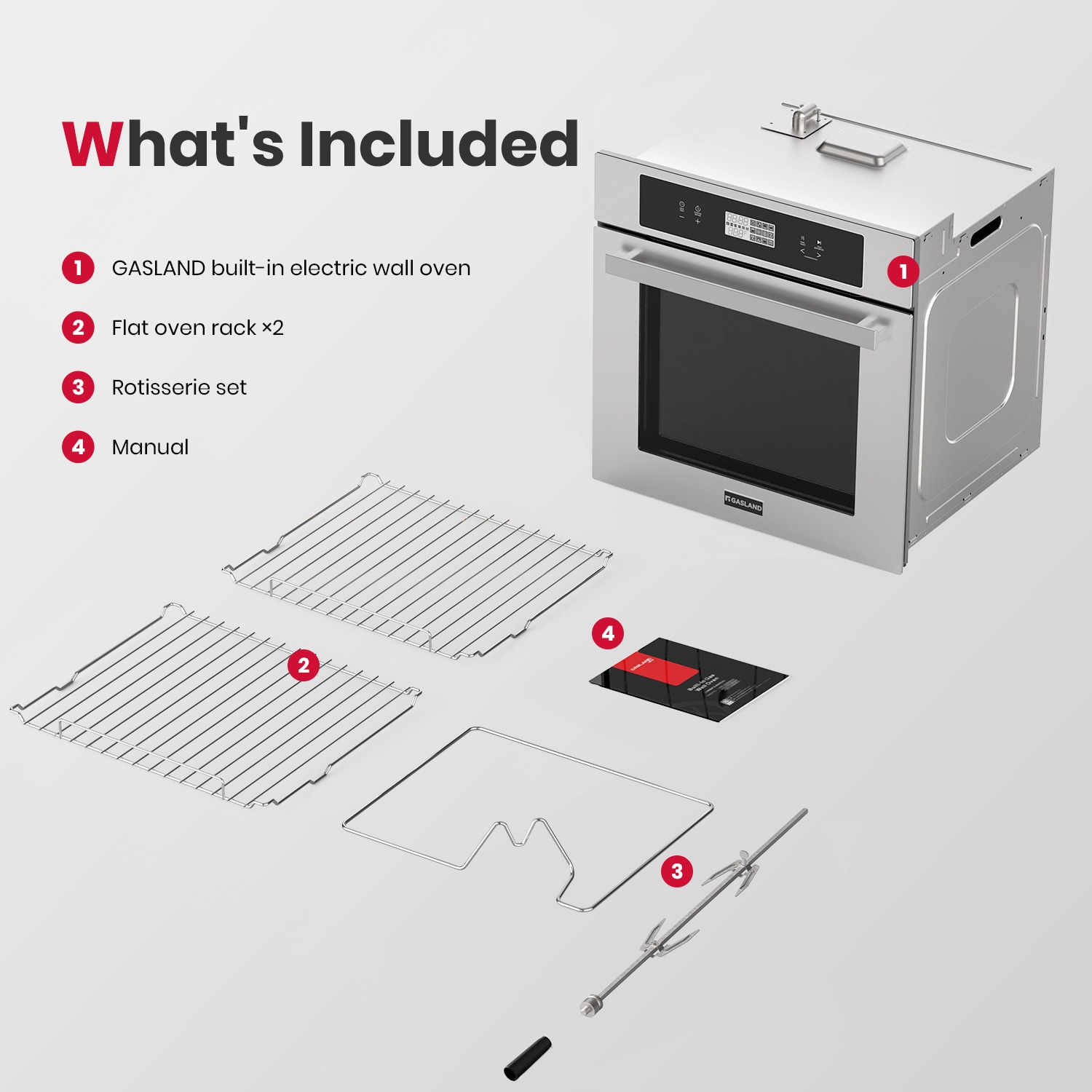 GASLAND ES611TSN Swall-Elec-Oven - View #8
