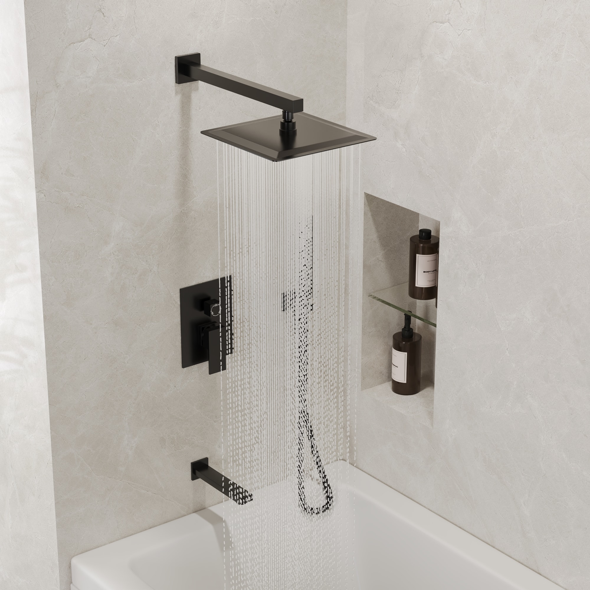 EVERSTEIN Q-918-OTOP Showerhead-Bar-Panels - View #3