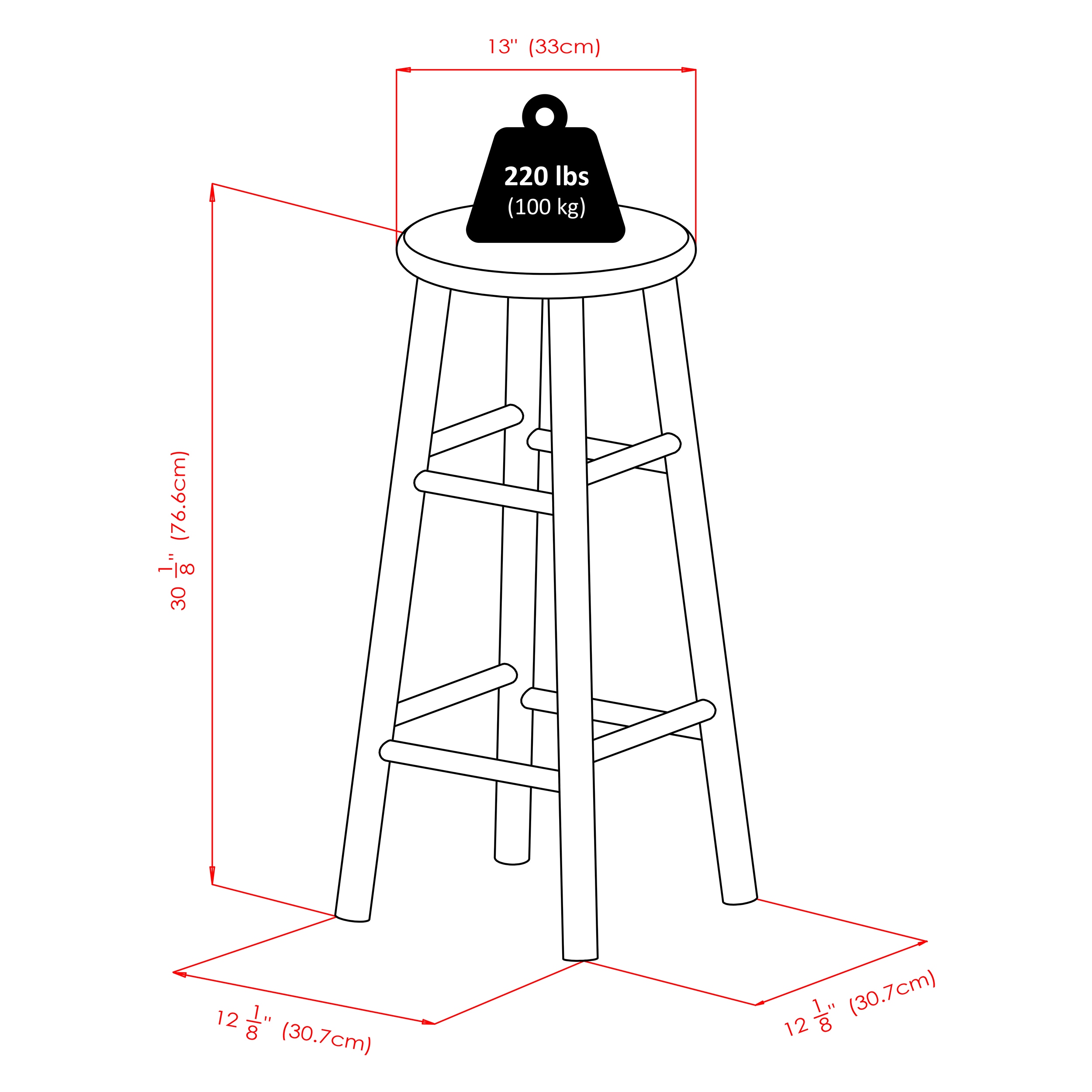 Winsome Wood 92780 stools - View #5