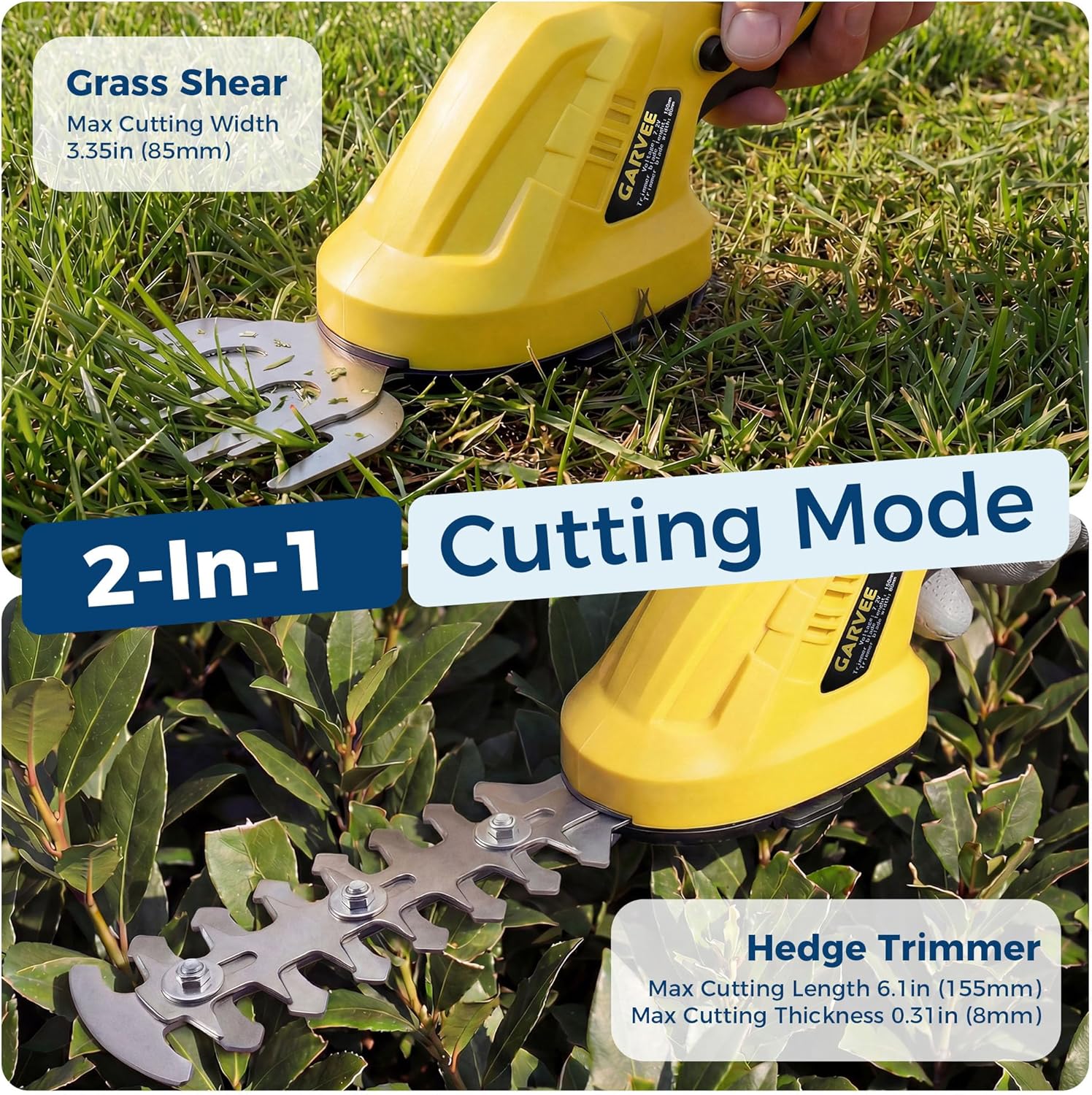 GAOMON CQC-MJRKXN-YUY1 Cordless-Hedge-Trimmers - View #2