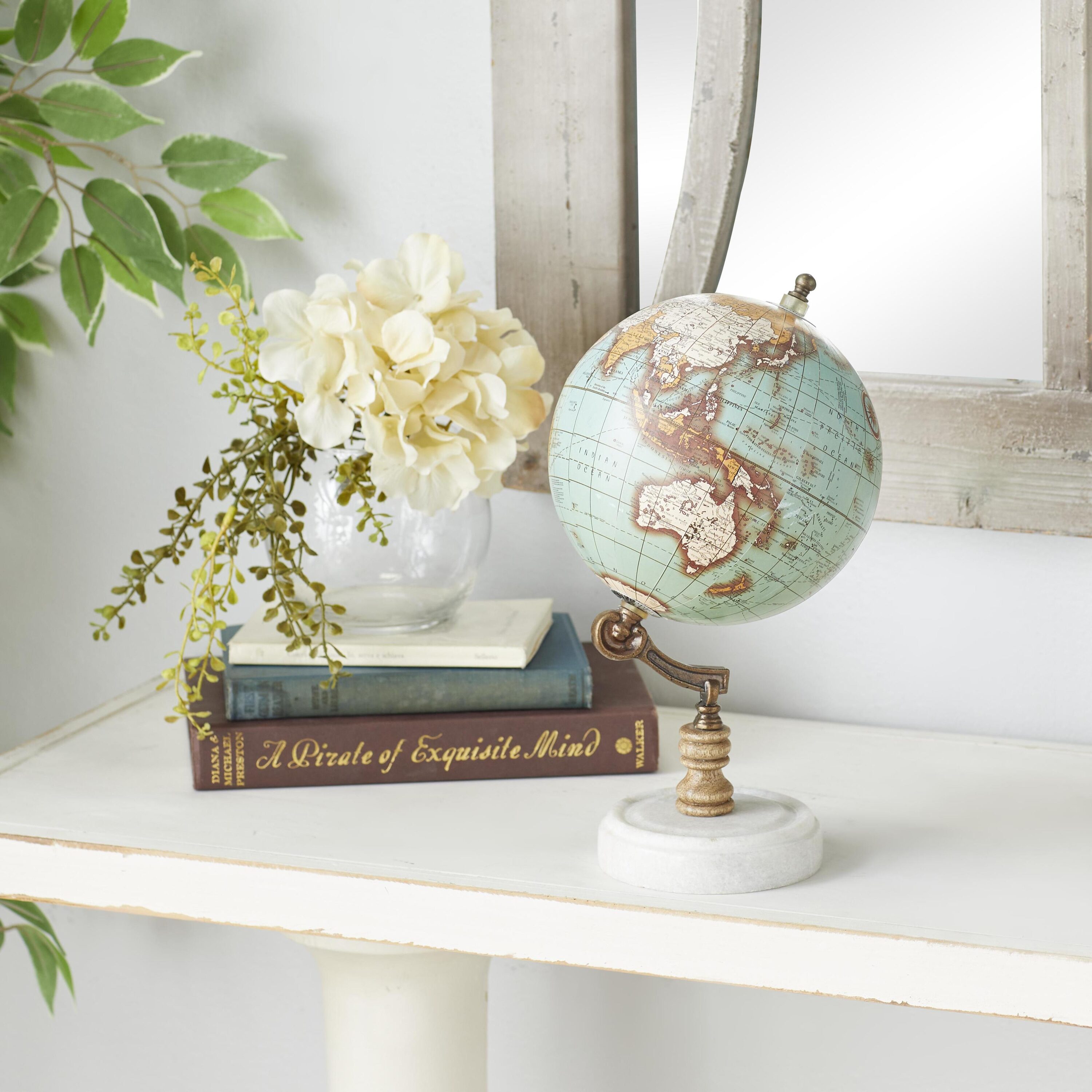 Grayson Lane 94448 Blue Marble Modern Decorative globe