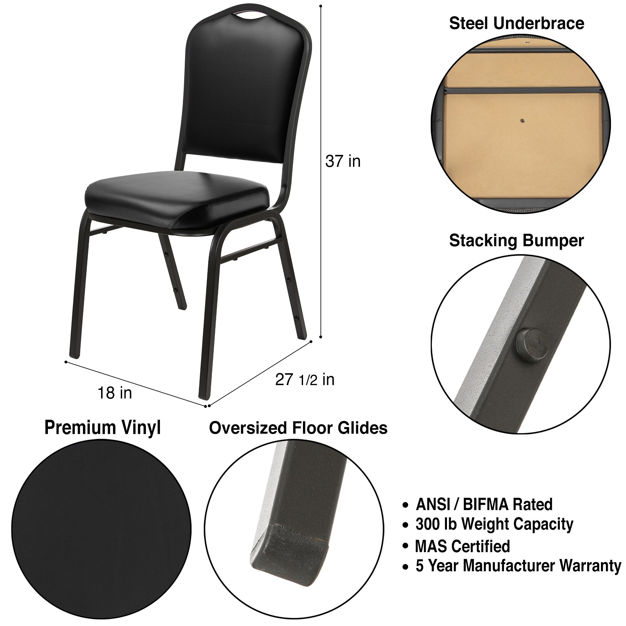 Hampden Furnishings HMD9300BK-BK/2 Office-Chairs - View #4