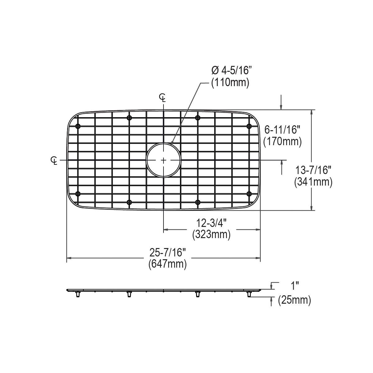 Dayton GBG2816SS Sink-Grids - View #5