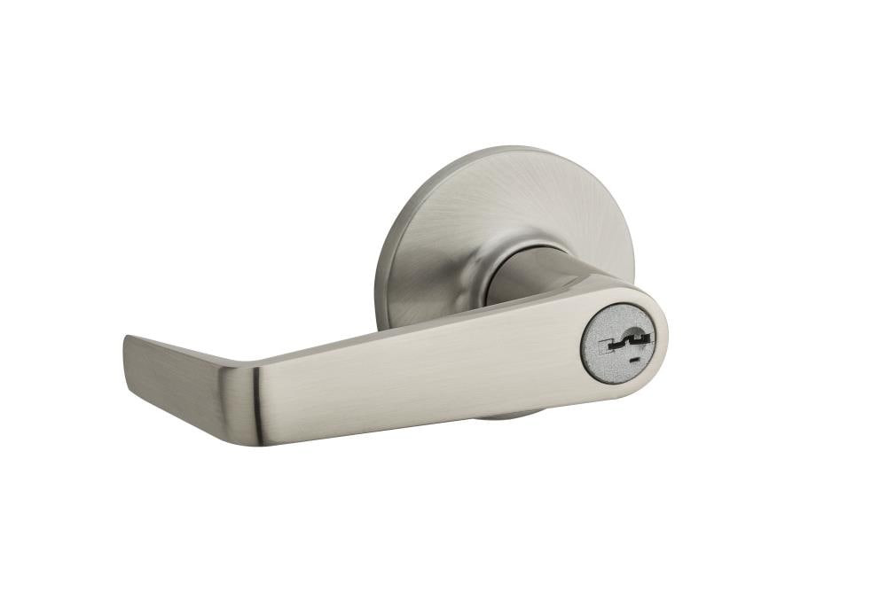 Privacy Door Knob Keyless Round Door Lock For Bedroom, Bathroom - Satin  Nickel