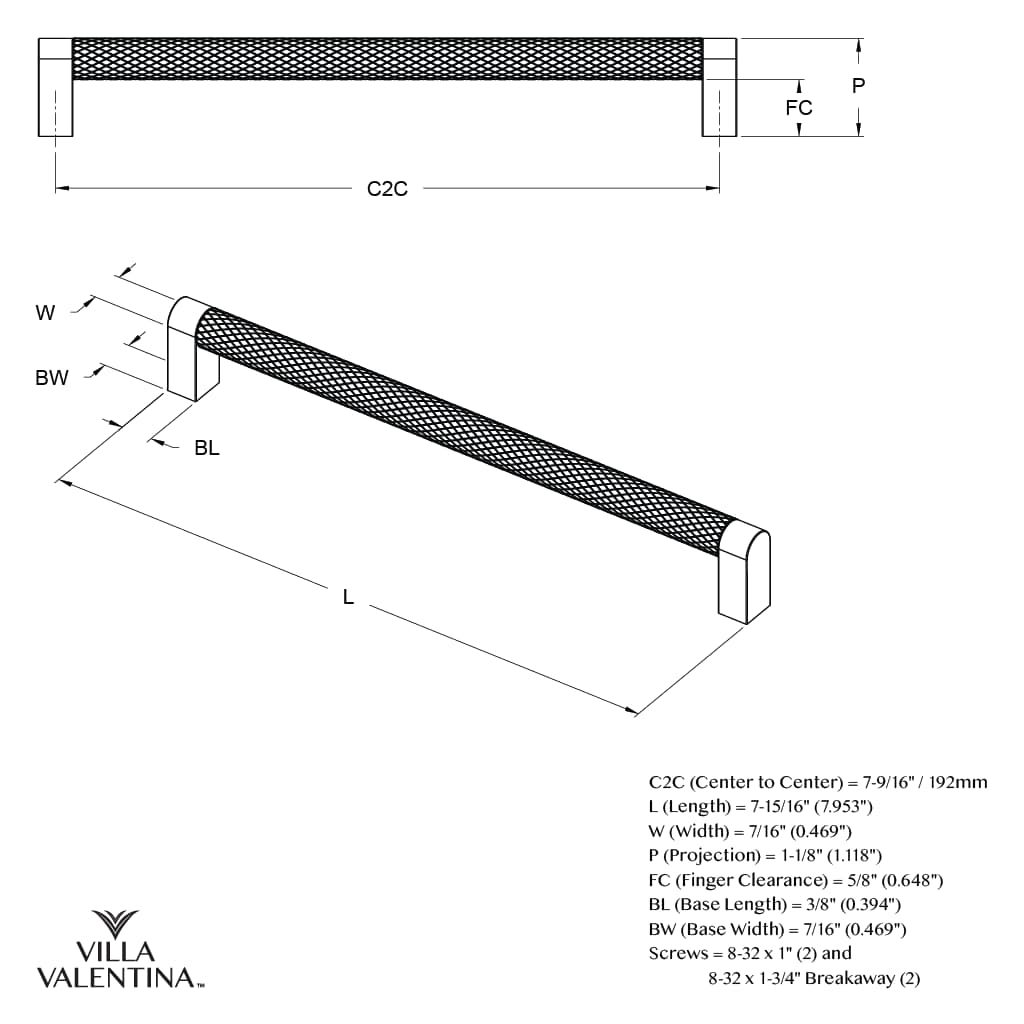 Villa Valentina VV10192SN Cabinet-Pulls - View #5