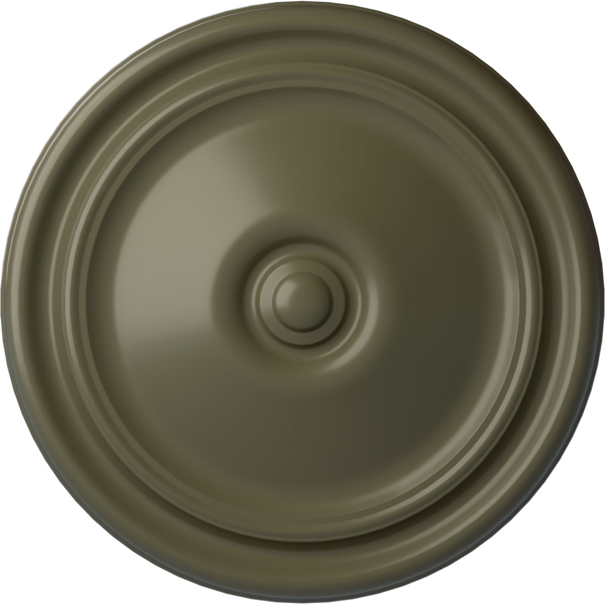 Ekena Millwork CM12REPTF Reece 12-in W x 12-in L Painted Turtle Polyurethane Whole Ceiling Medallion
