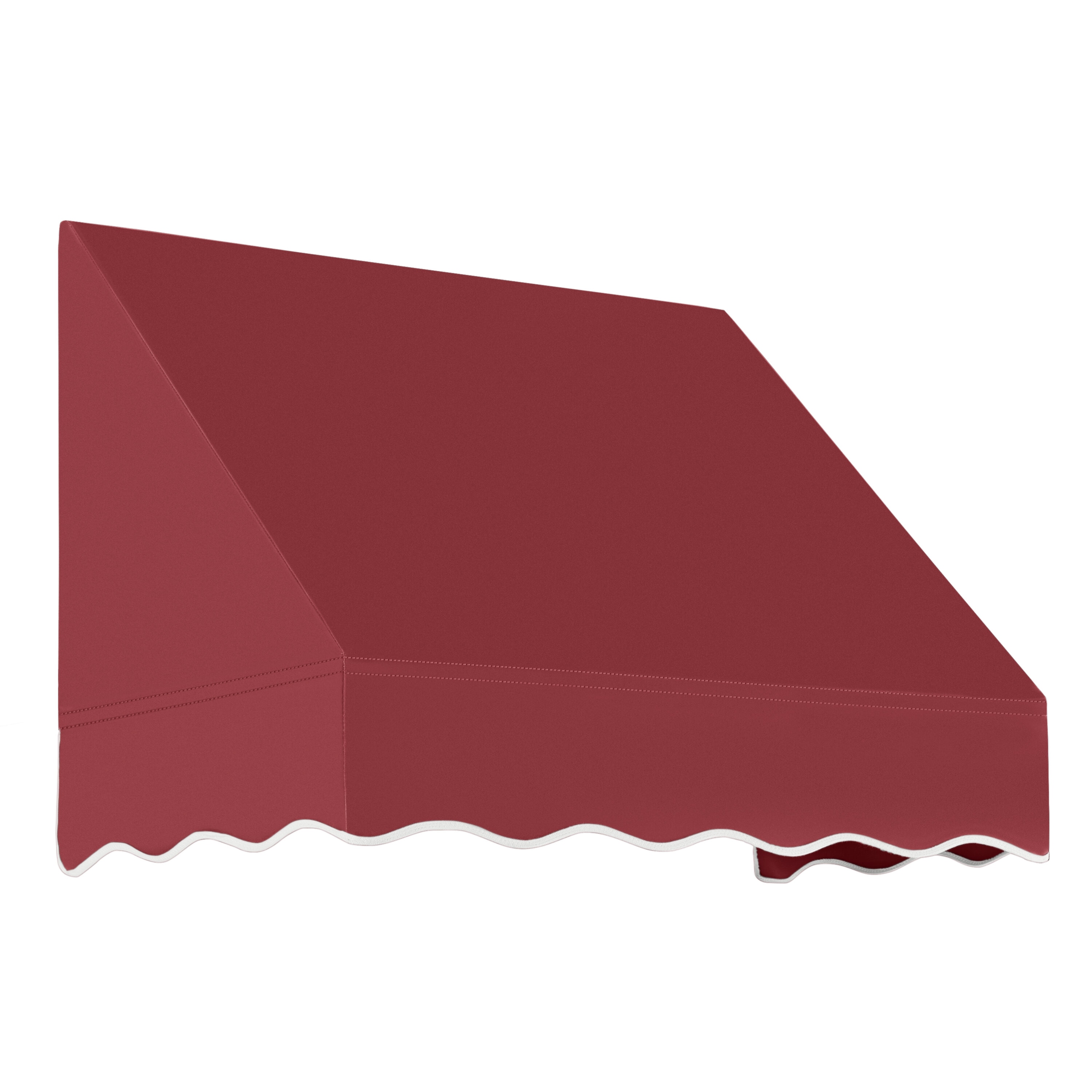 Awntech EF23-L-3B San Francisco 40.5-in Wide x 36-in Projection x 24-in Height Fabric Burgundy Solid Fixed Window/Door Awning