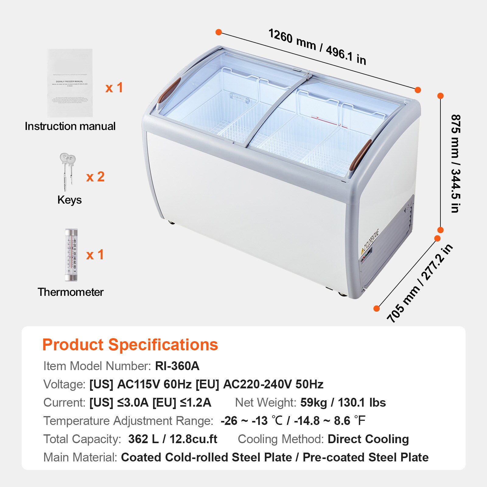 VEVOR SCLDSBQLZSJ103831V1 Commercial-Freezers - View #7