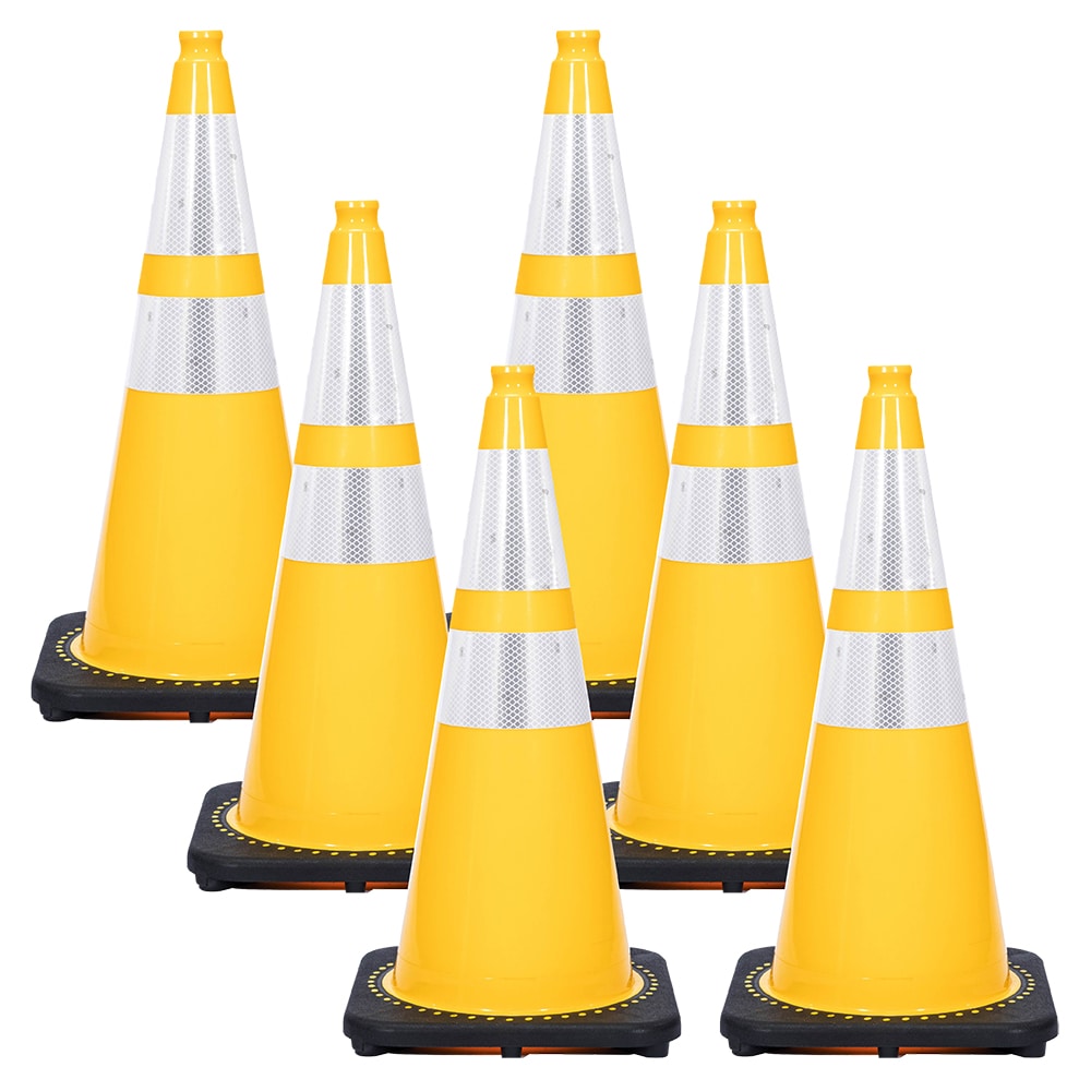 Mr. Chain 28 Inch Yellow Cone Traffic Cones in the Traffic Safety ...