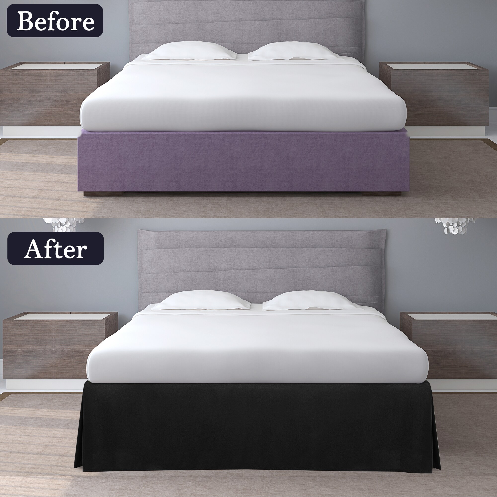 Unique Bargains S25111800UX3584 Bed-Skirts - View #3