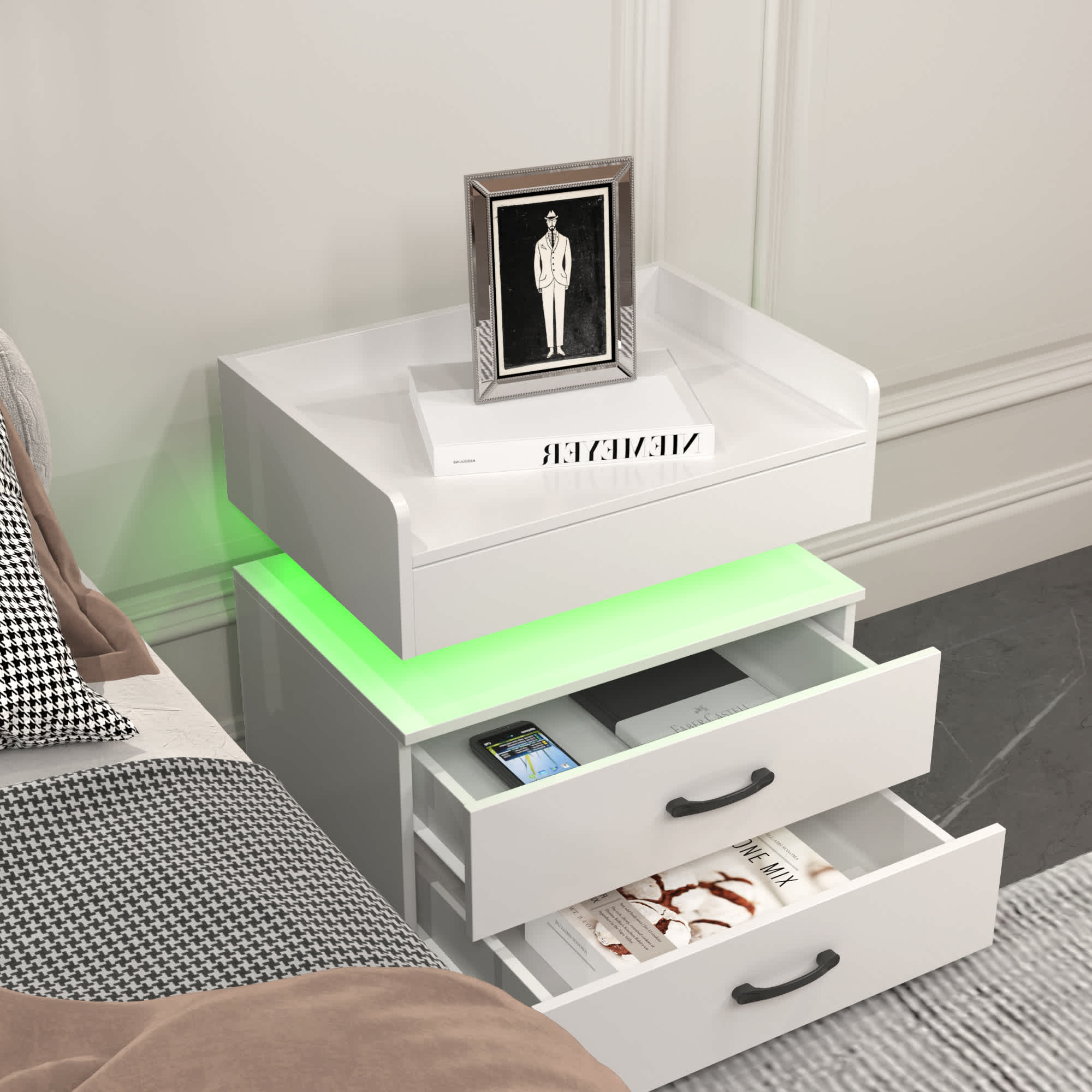 VERYKE LL-NSD011WH nightstands - View #3