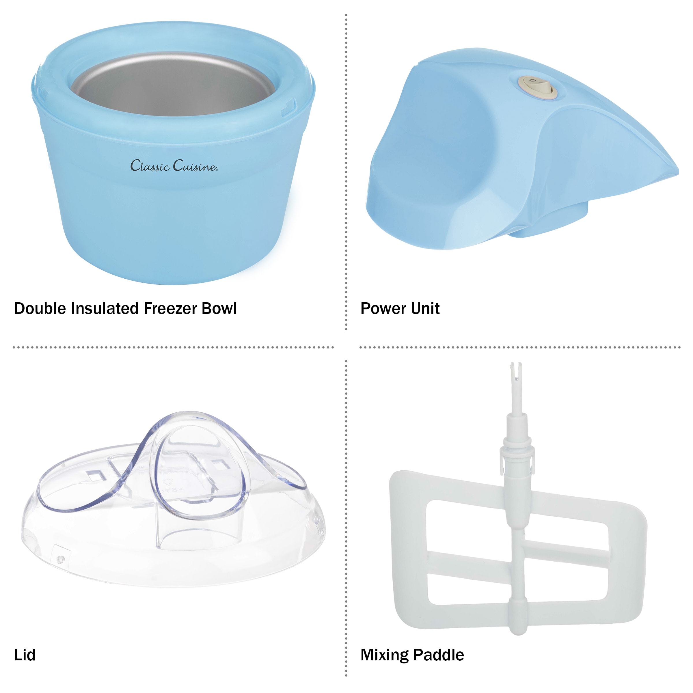 Classic Cuisine KIT-ICECRM-BLU Frozen-Confection-Appliances - View #4