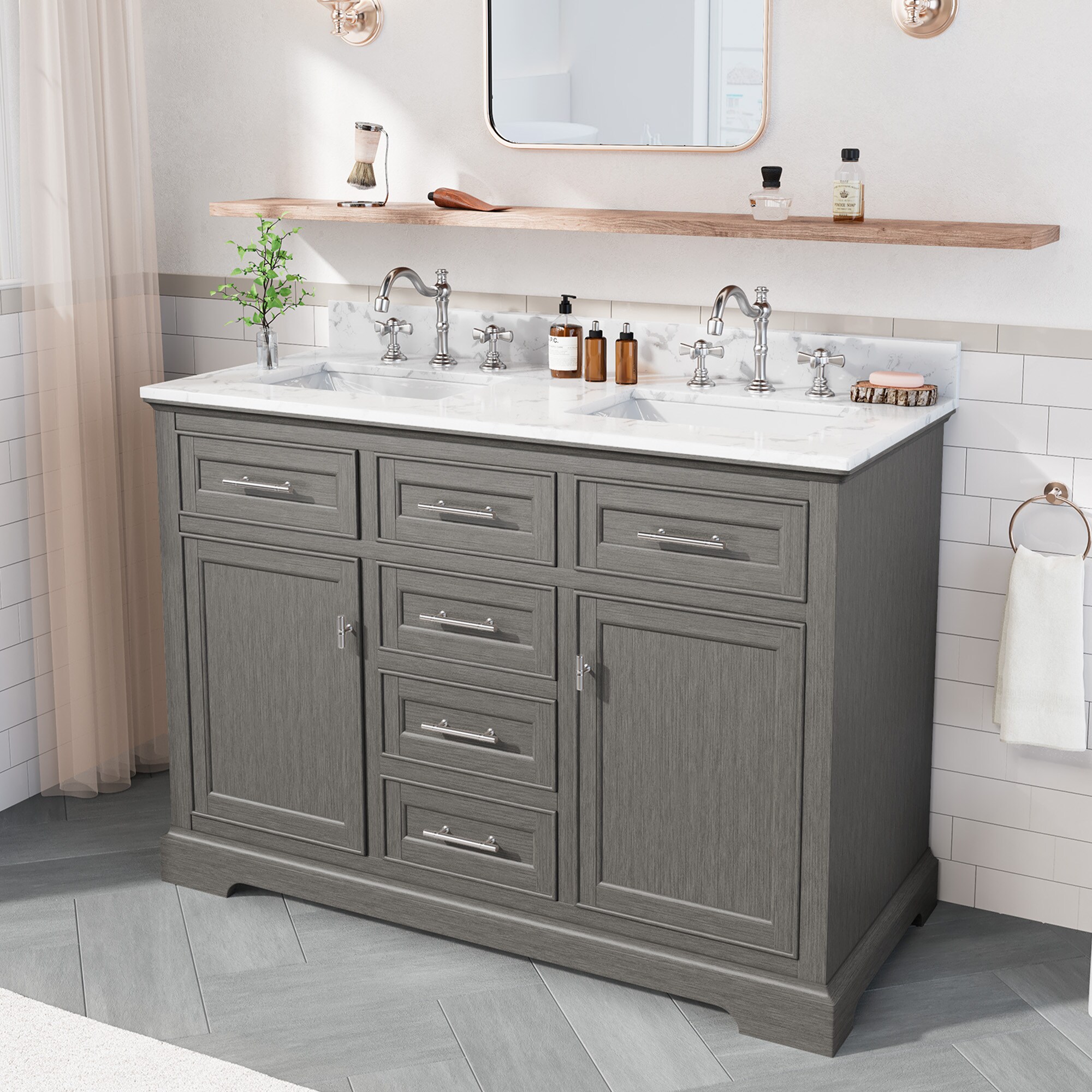 VOUA SAF-DSRCJ-GY1 Bath-Vanity-Combo - View #2
