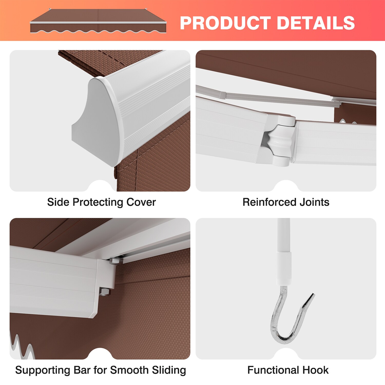 WELLFOR DOG70367CF awnings - View #2