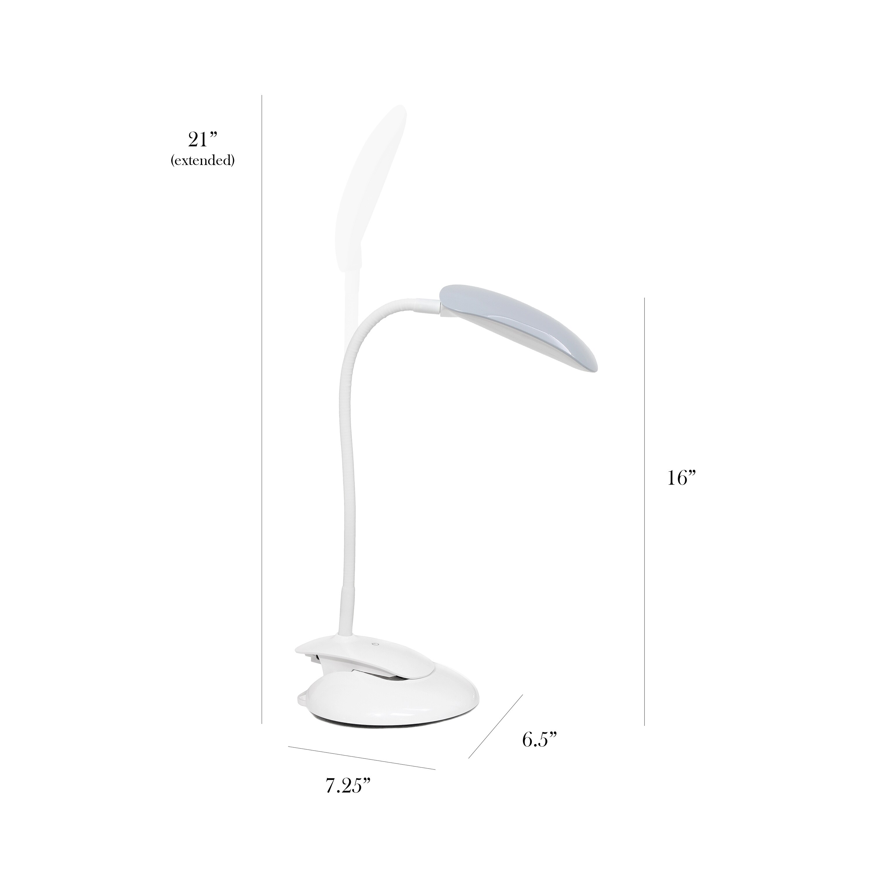 Simple Designs LD2021-GRY Desk-Table-Lamps - View #6