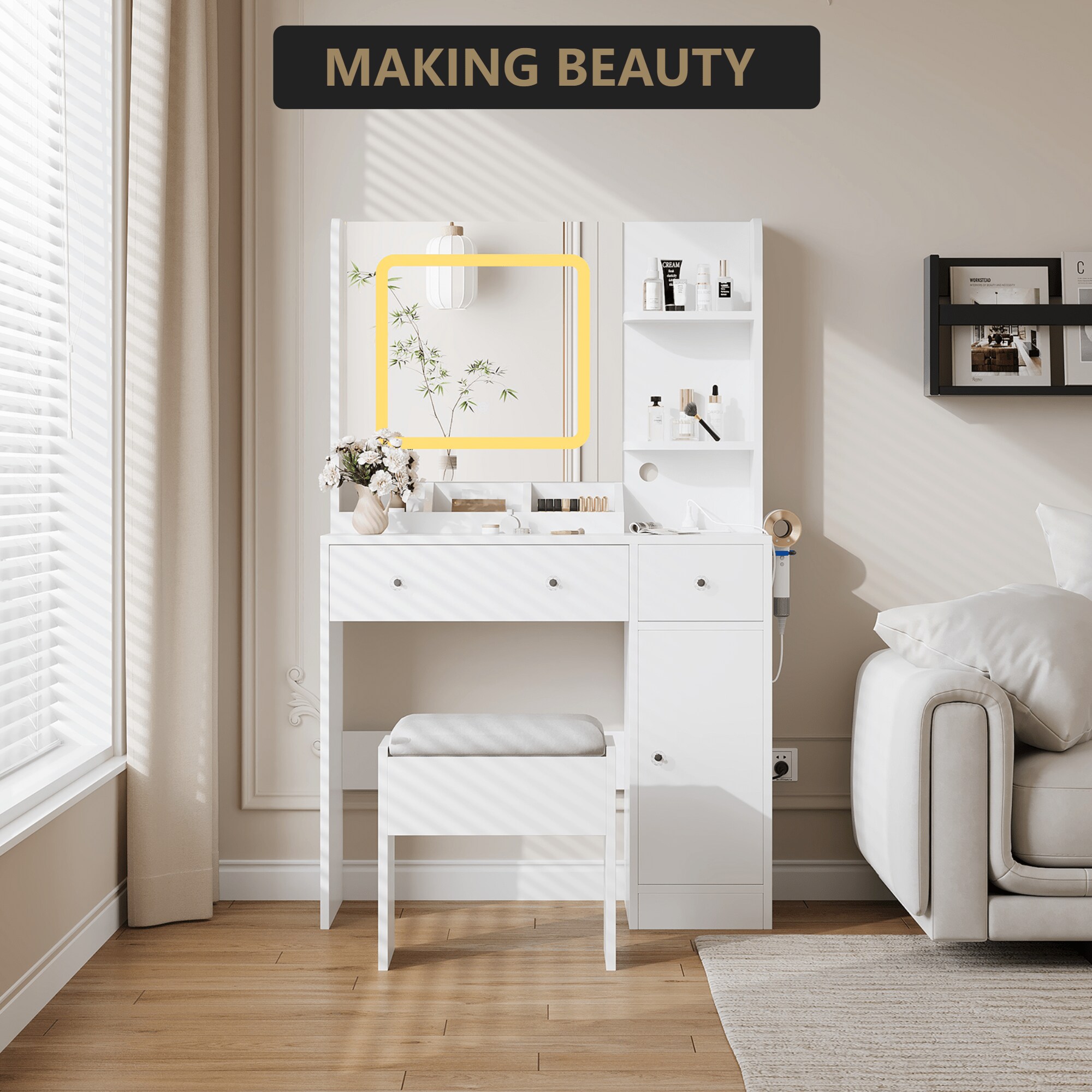 Qeetex SUN-PHO-339J8K5P Bedroom-Vanities - View #6
