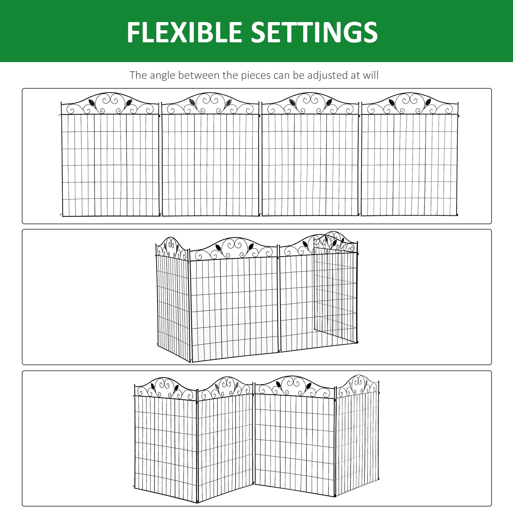 AHIOU HOME ZAAHG-P174526GF Garden-Utility-Fencing - View #3