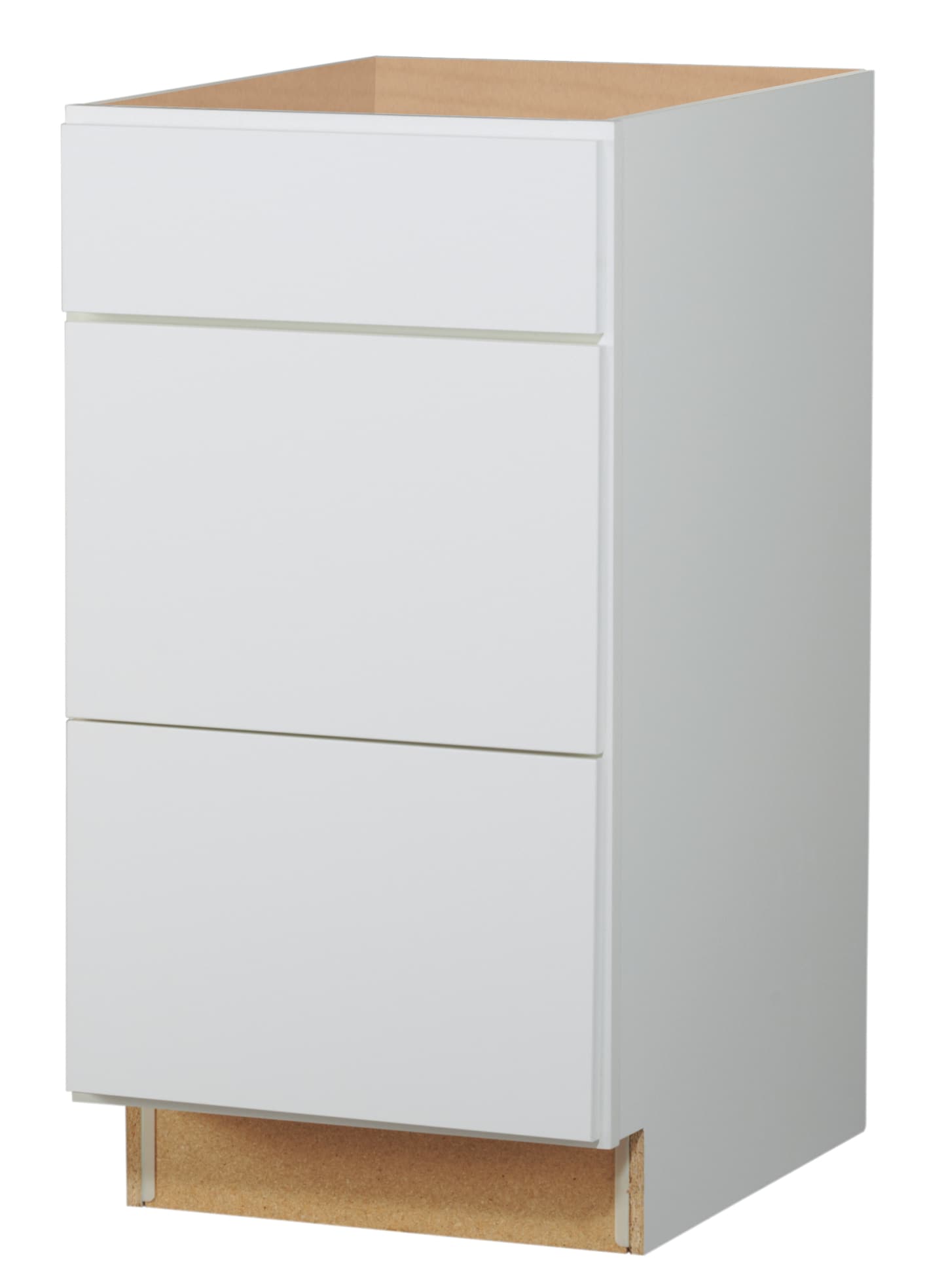 Diamond Now Arcadia 18 In W X 35 H 23 75 D White Drawer Base Fully Assembled Cabinet Recessed Panel Shaker Door Style The Kitchen Cabinets Department At Lowes Com