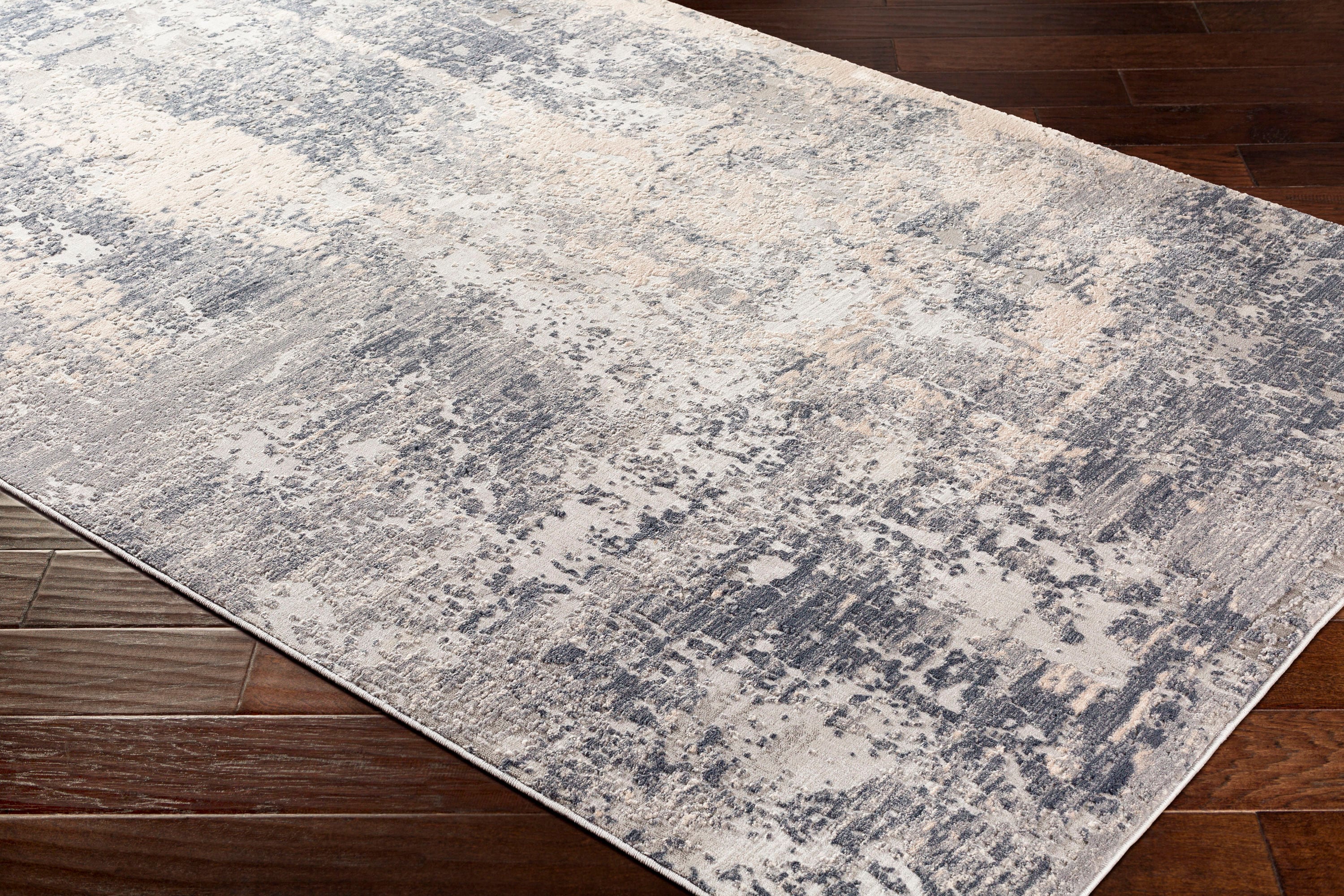 Surya Alpine 8 x 10 Gray Indoor Abstract Industrial Area Rug in the ...