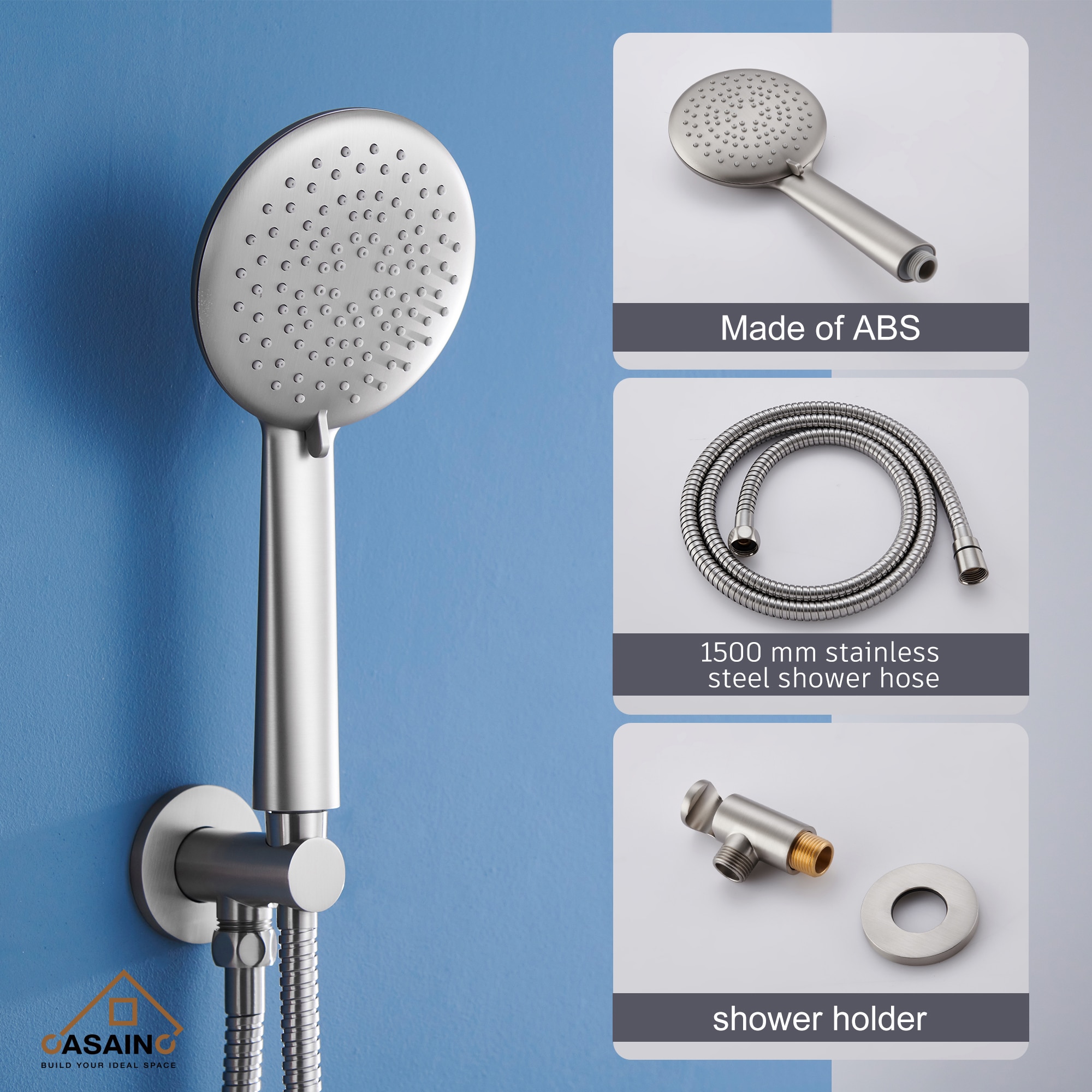 CASAINC HM-T206-RO-BN Showerhead-Bar-Panels - View #9