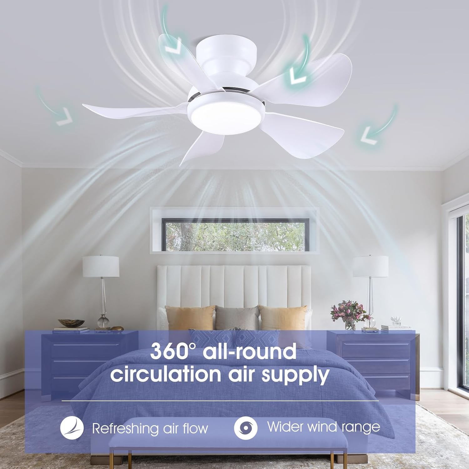 Kviflon LS8922-36WH Ceiling-Fans - View #3