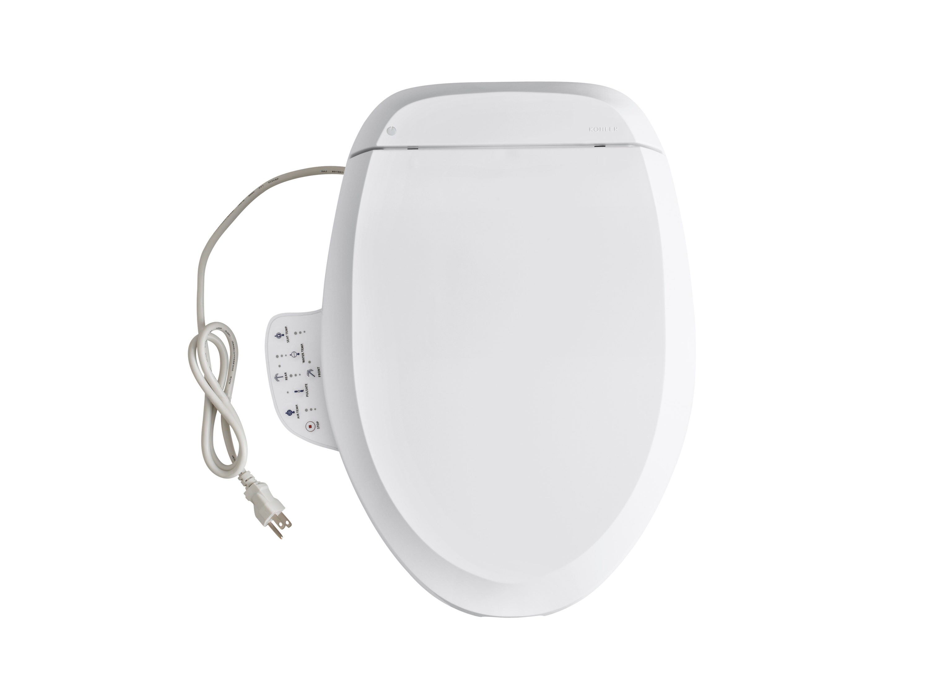 KOHLER 4737-0 White Bidet Toilet Seat