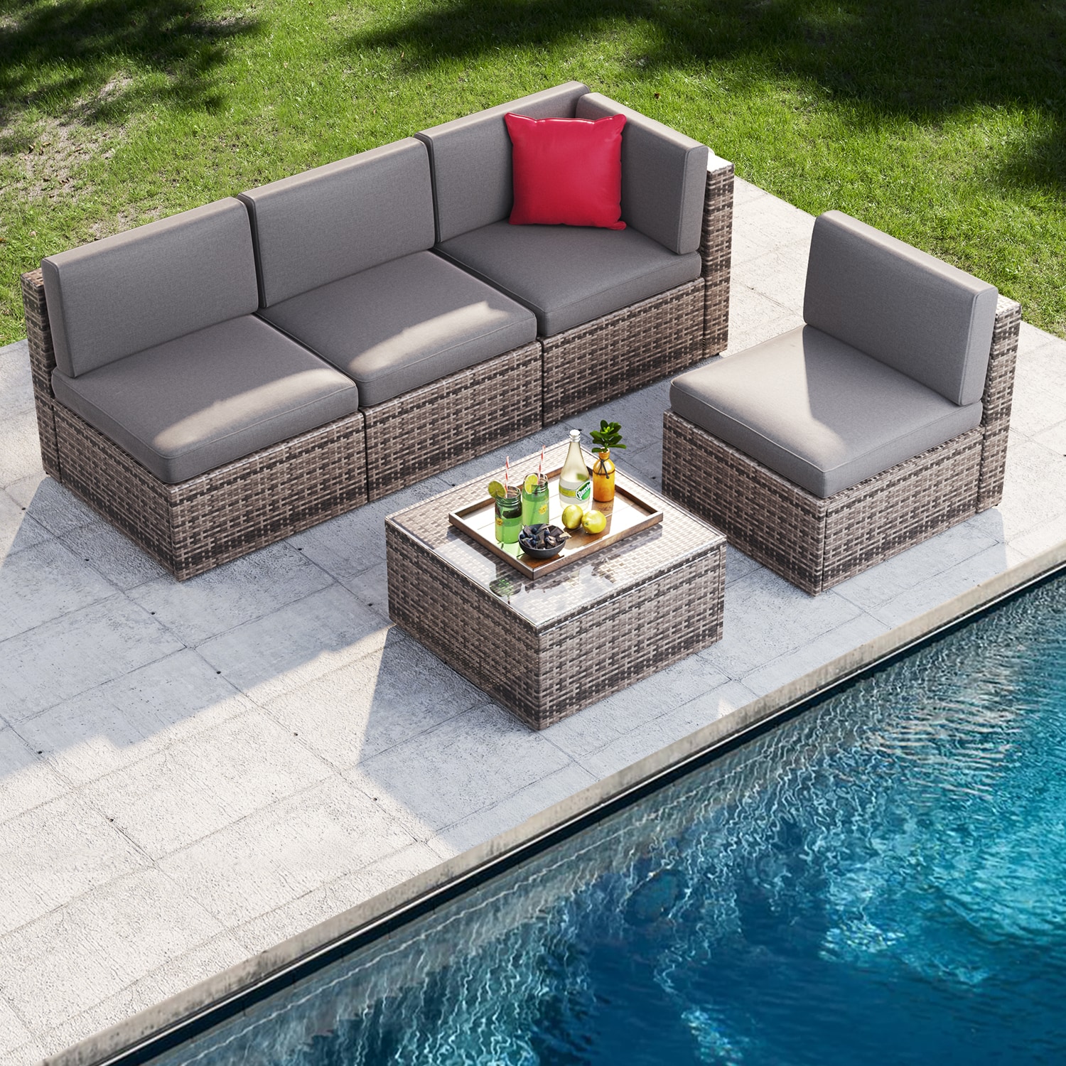 AOXUN LS-035GRAC-5 Patio-Conversation-Sets - View #2