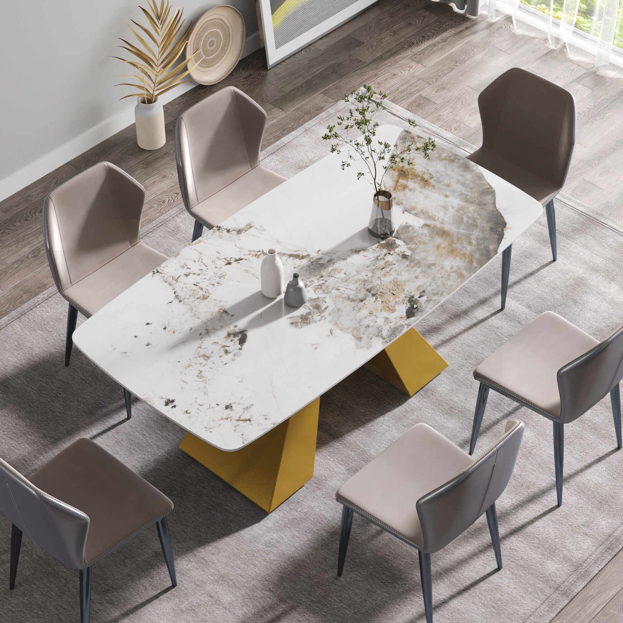 LIVIZA GIZ-AT4071WH Dining-Tables - View #2