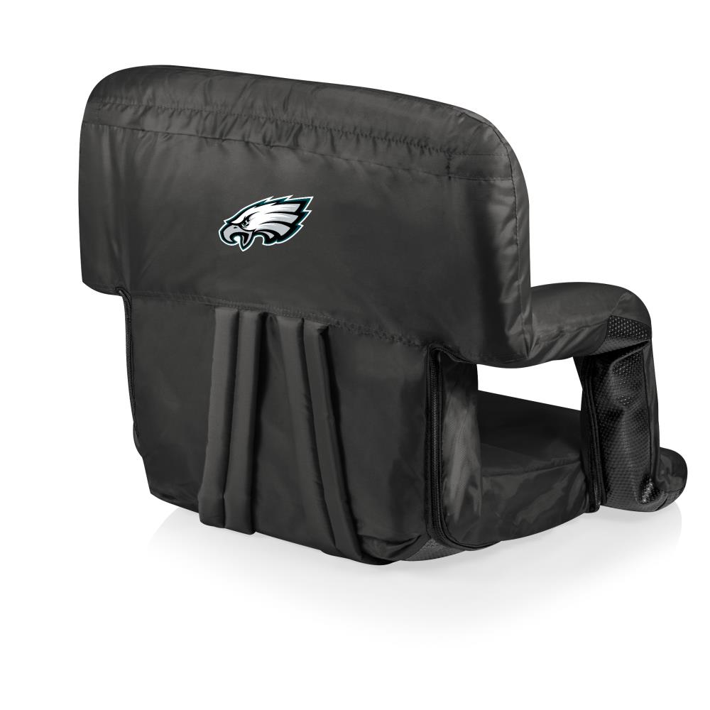 Picnic Time Philadelphia Eagles Polyester Black Folding Beach Chair  (Adjustable) in the Beach & Camping Chairs department at