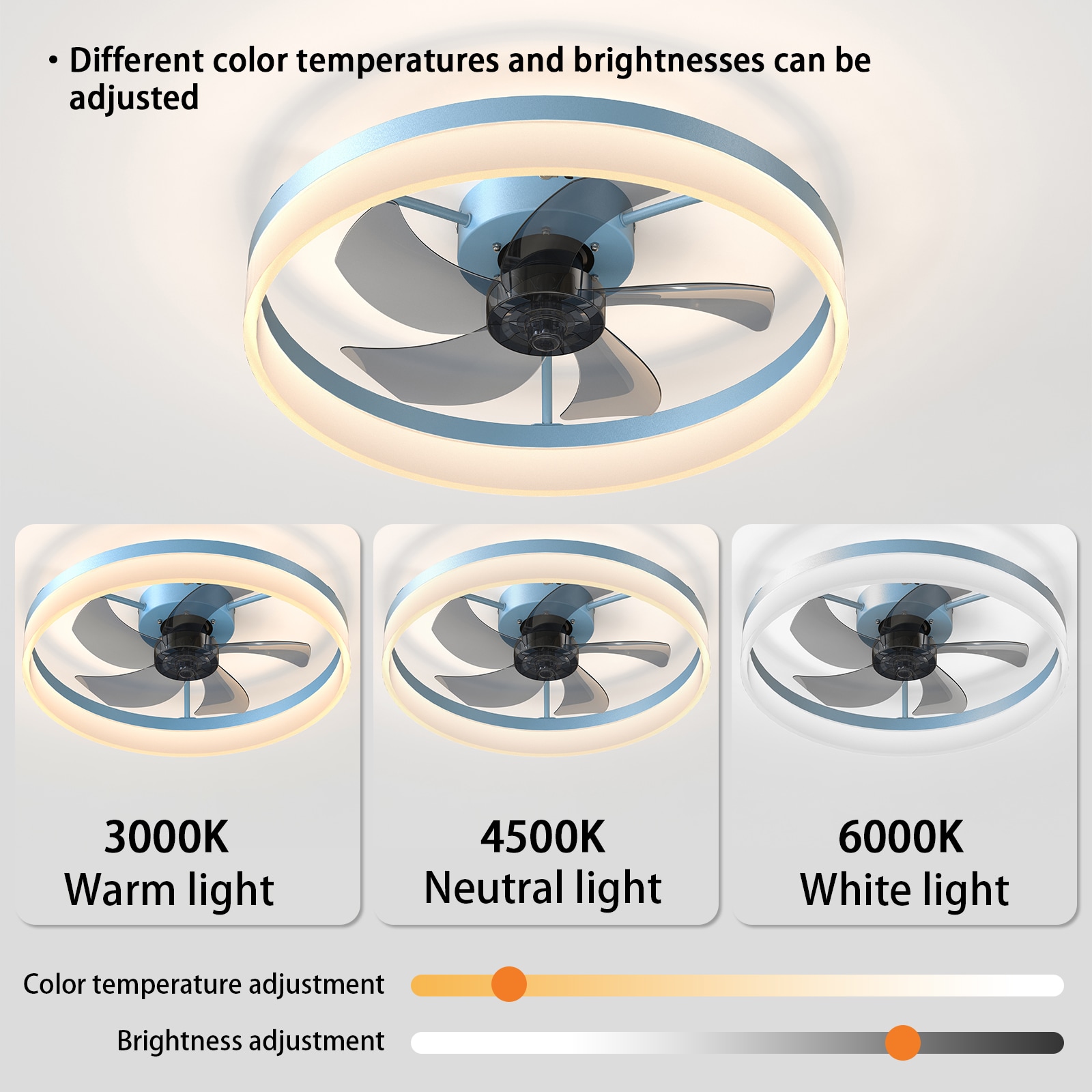 WELLFOR AMYUA-08 Ceiling-Fans - View #3