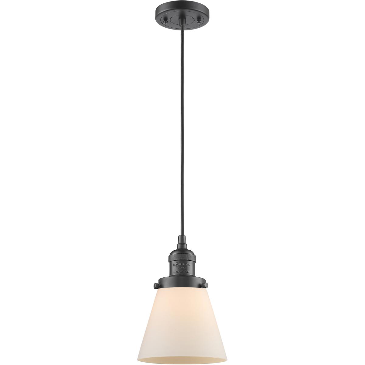 Innovations Lighting 1354132 201C-OB-G61-LED Franklin Restoration Cone Mini Pendant