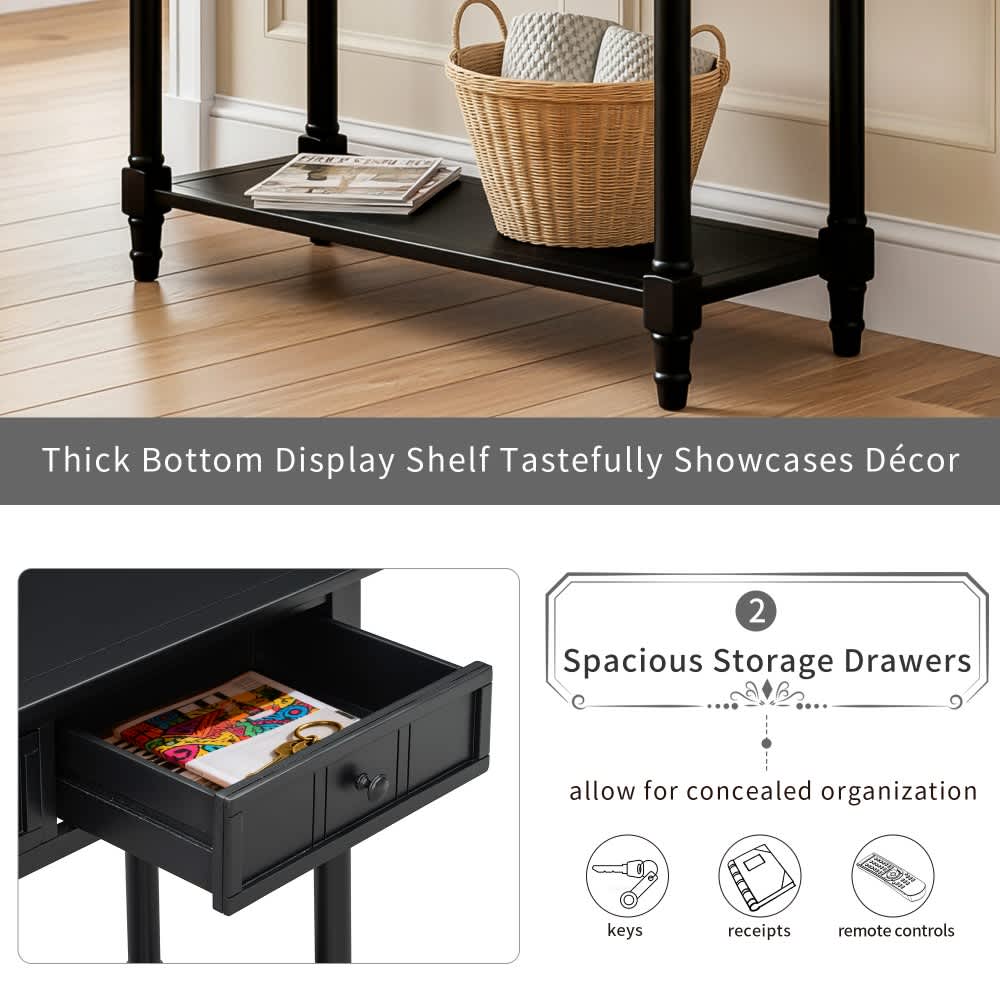 Coolbibila MAYA-CONSOLE-BLACK Console-Sofa-Tables - View #7