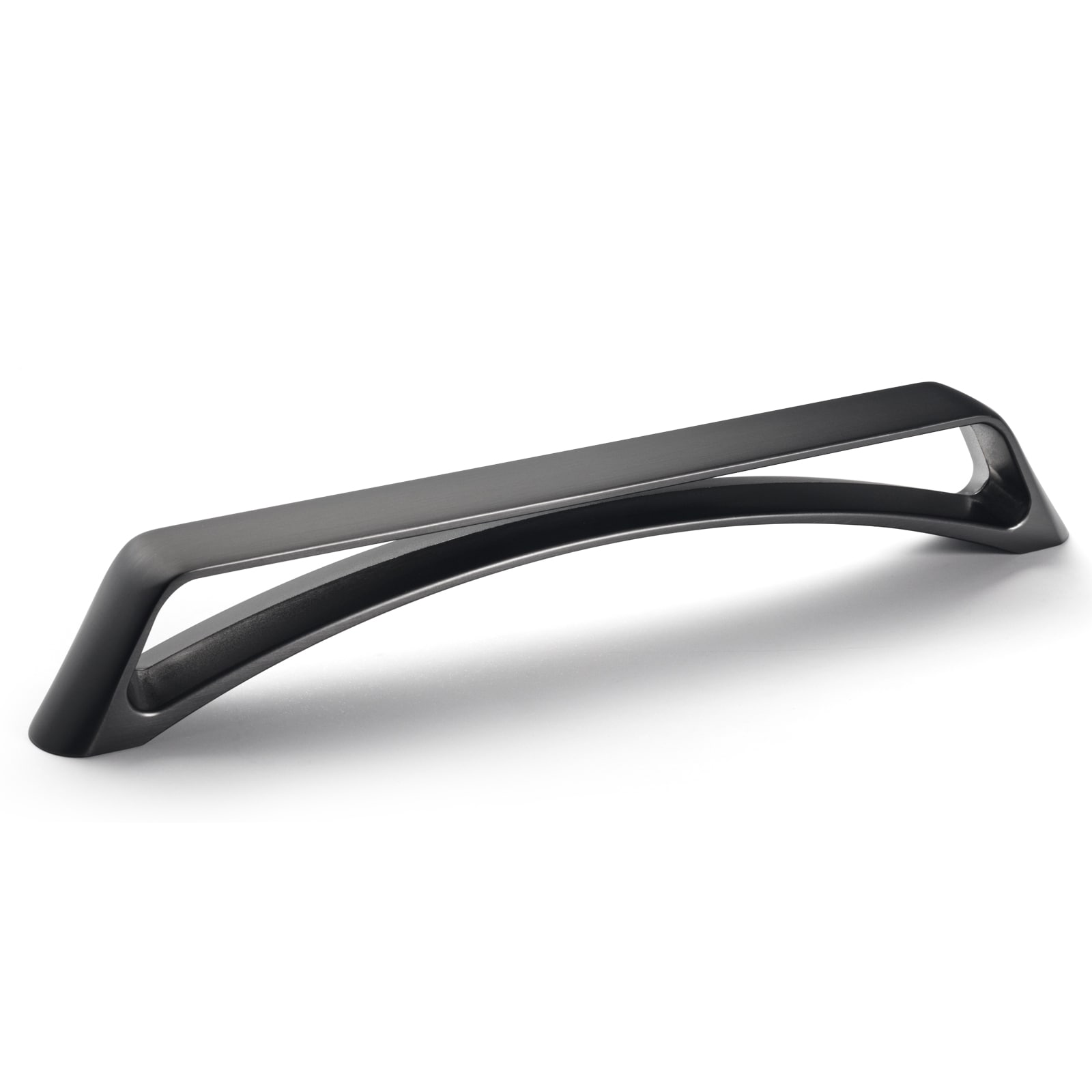 Miaokesen 047BNL-160 6-5/16-in , 160mm Center to Center Brushed Dark Steel Novelty Handle 6 -Pack